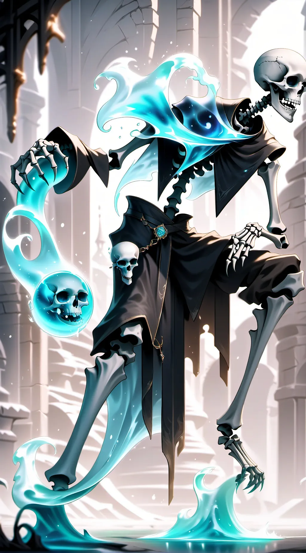 ai character: Death background