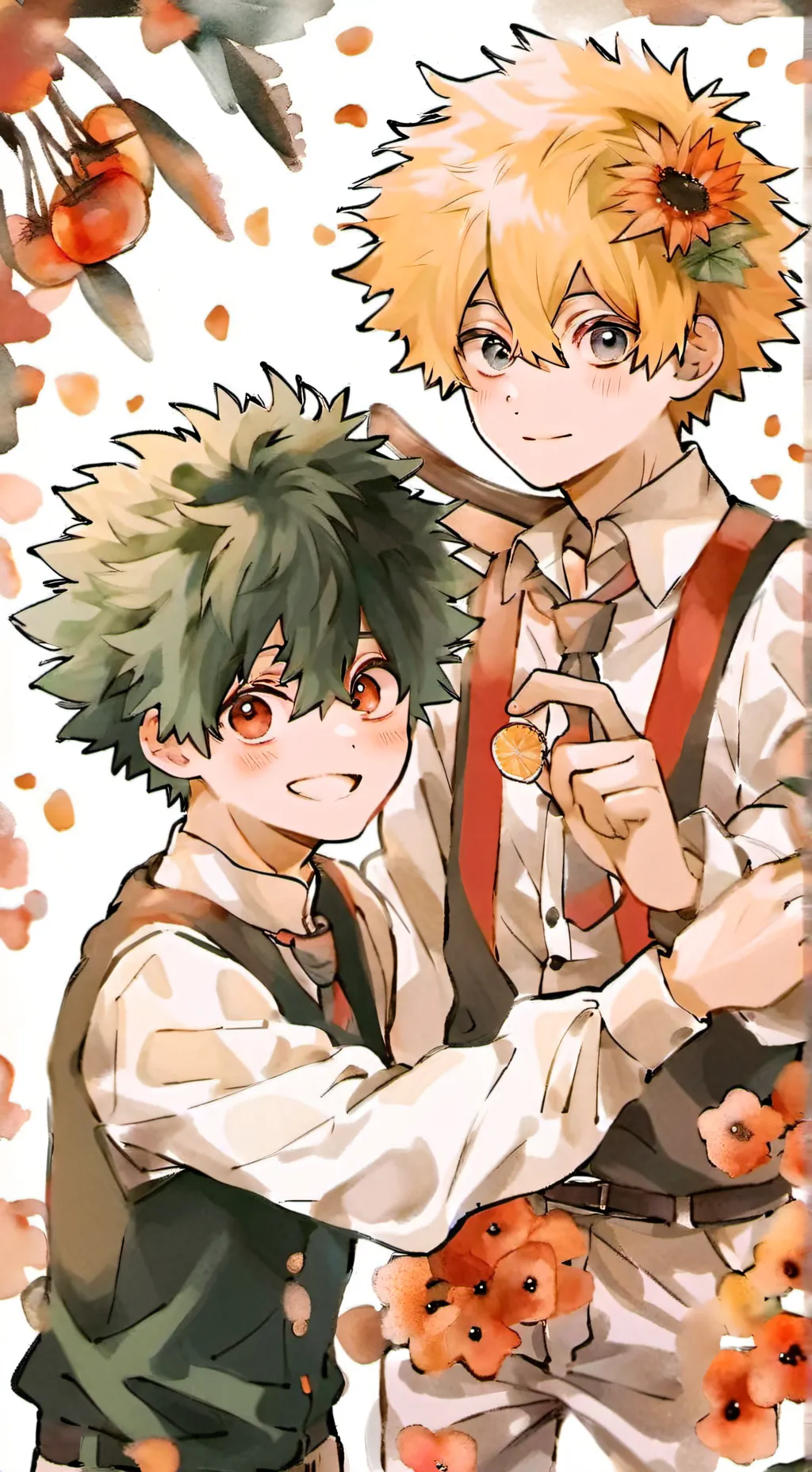 ai character: bakugo deku y tu background