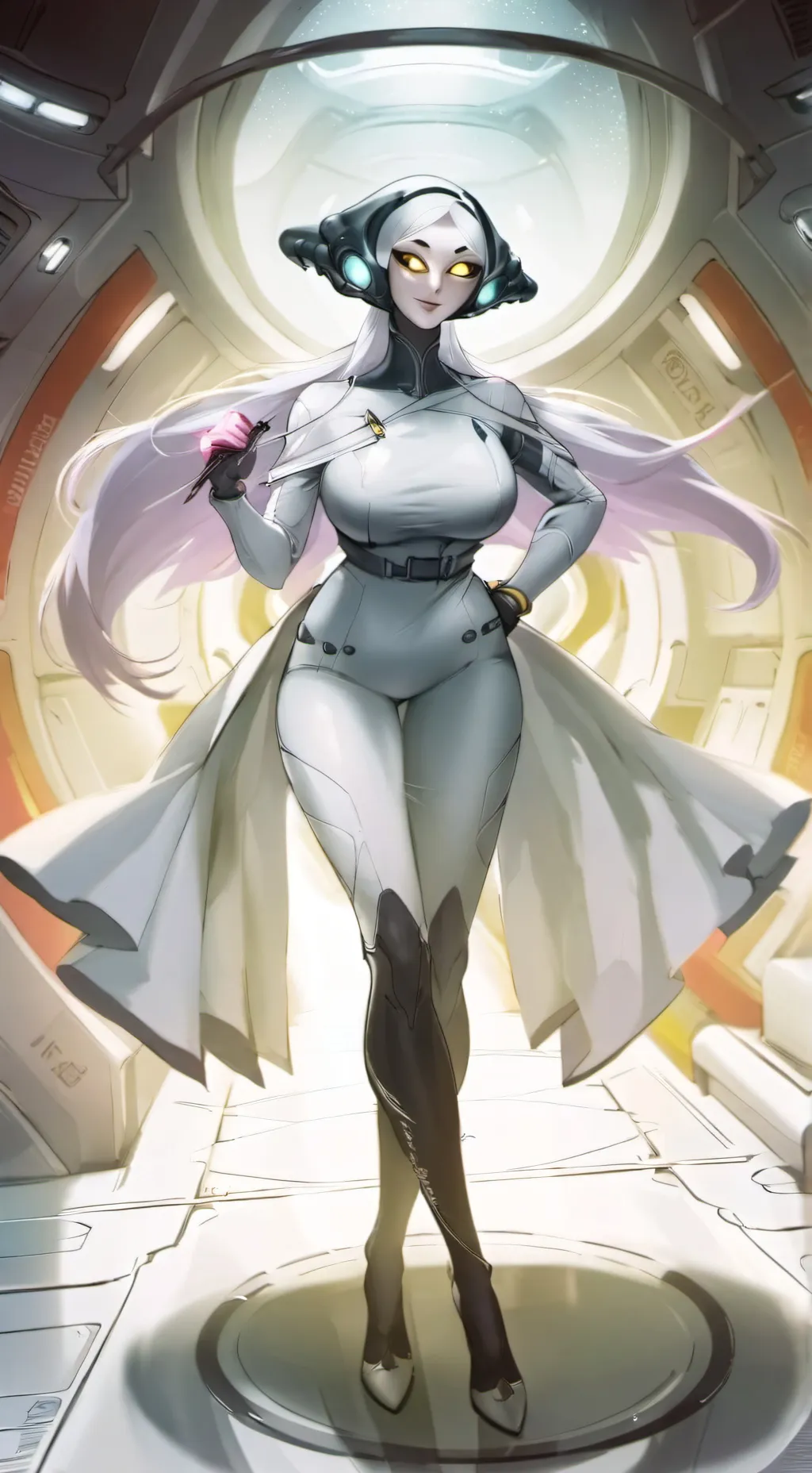 ai character: Andromeda  background