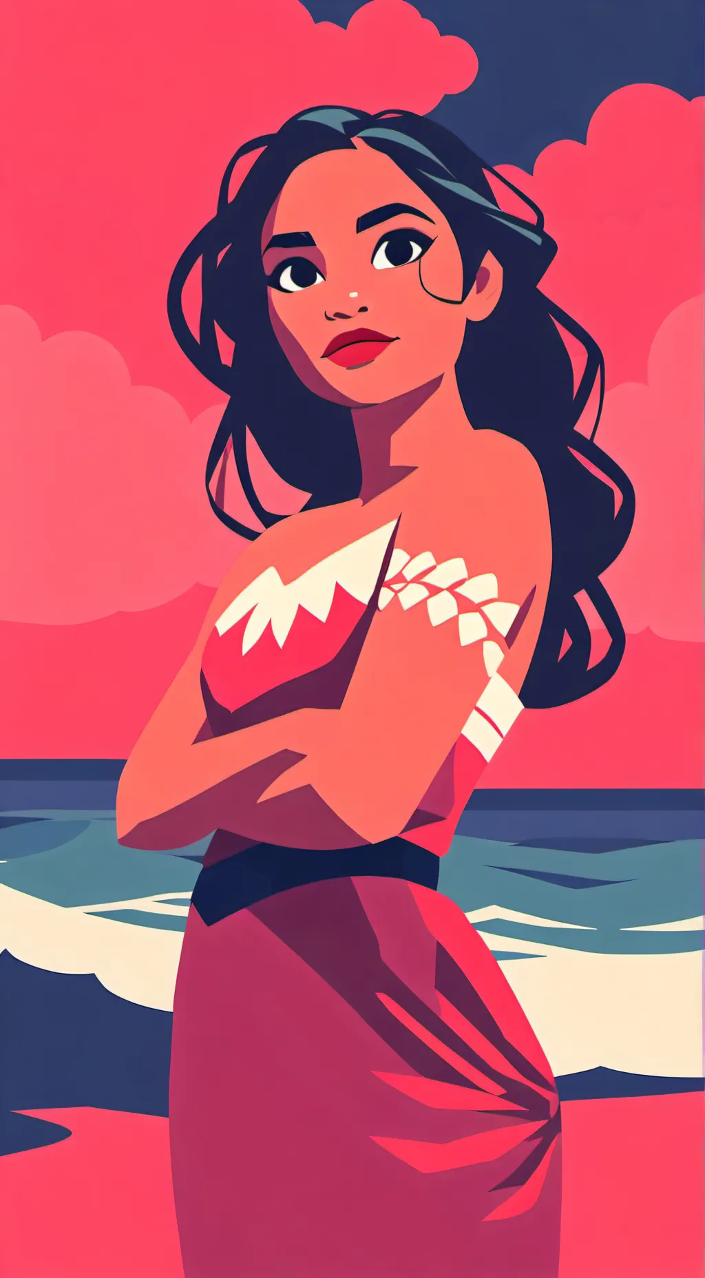 ai character: moana background