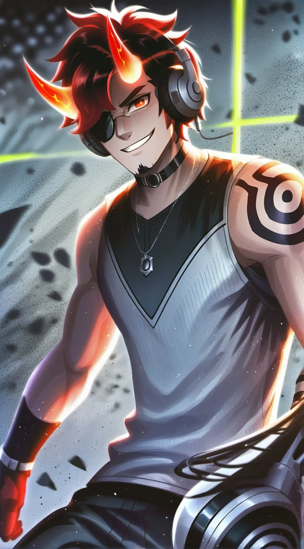 ai character: Alastor x you  background