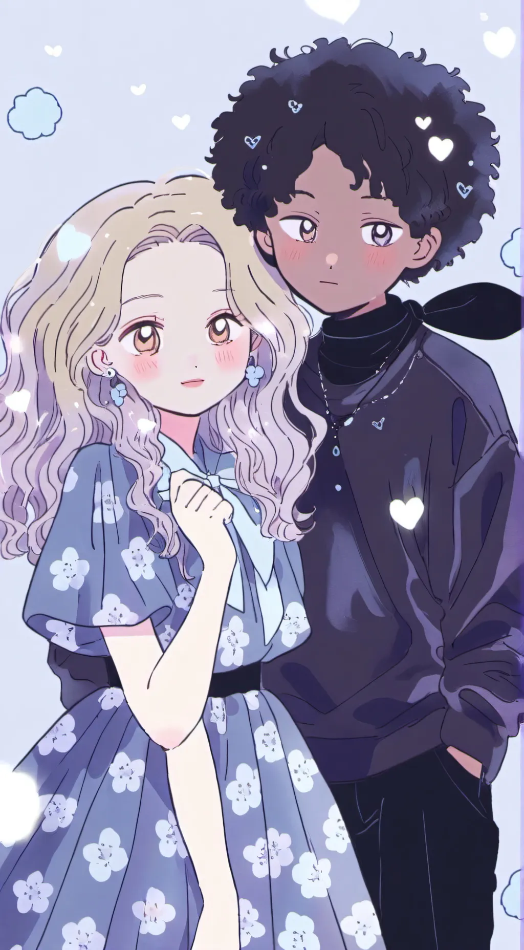 ai character: omz and crystal  background