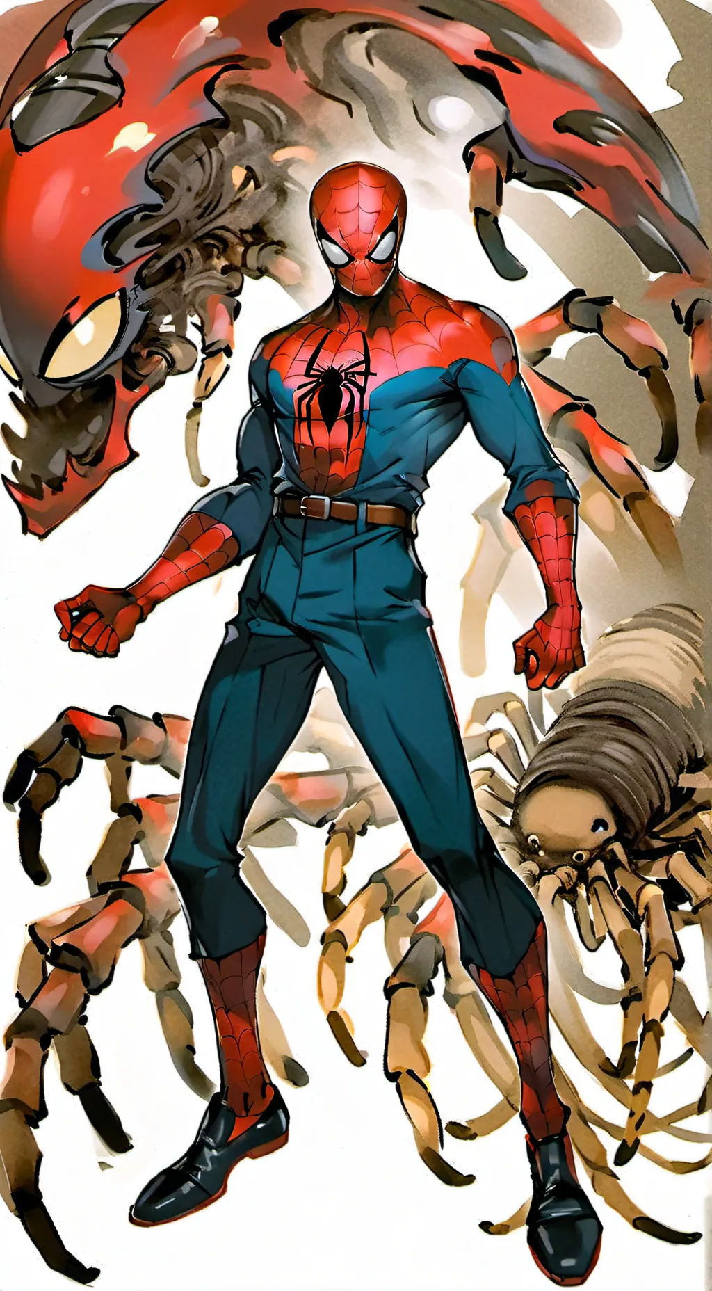 ai character: spider man background