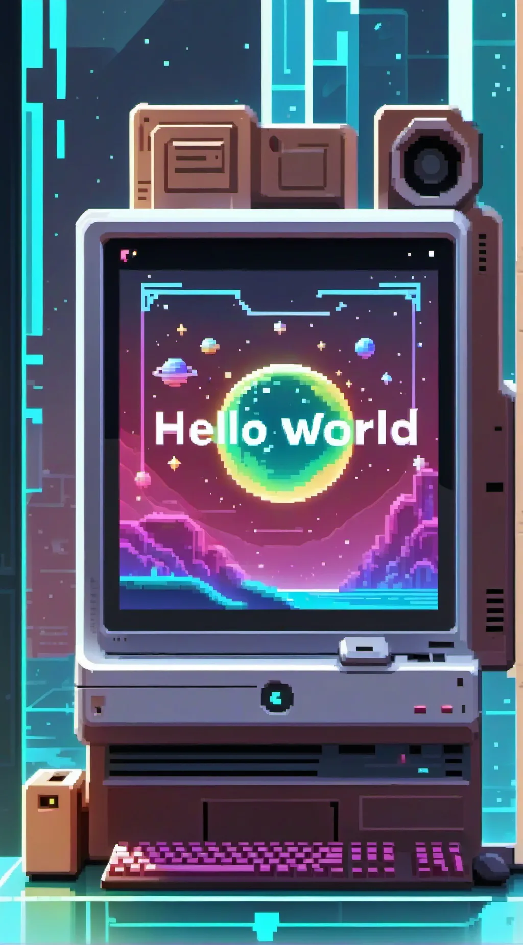 ai character: learn to program background