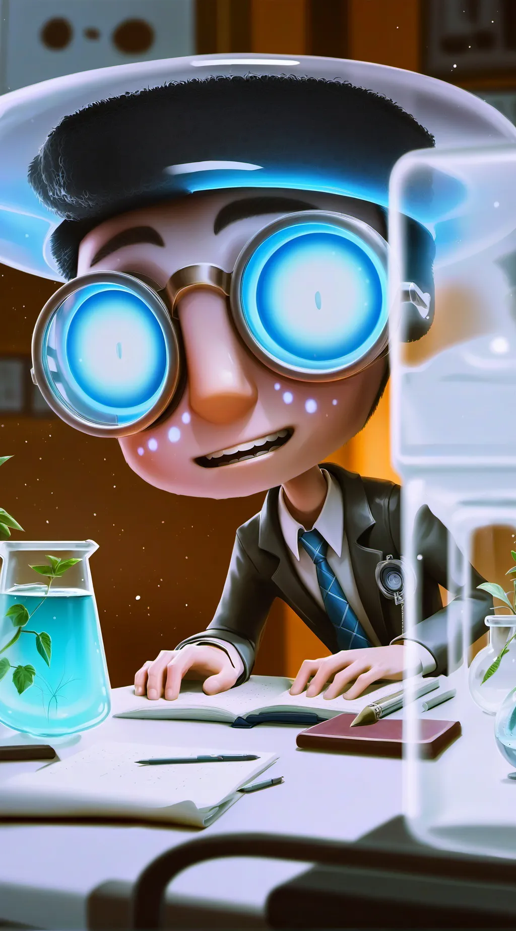 ai character: Blip background