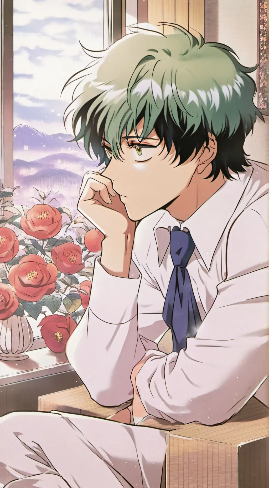 ai character: Bakudeku background