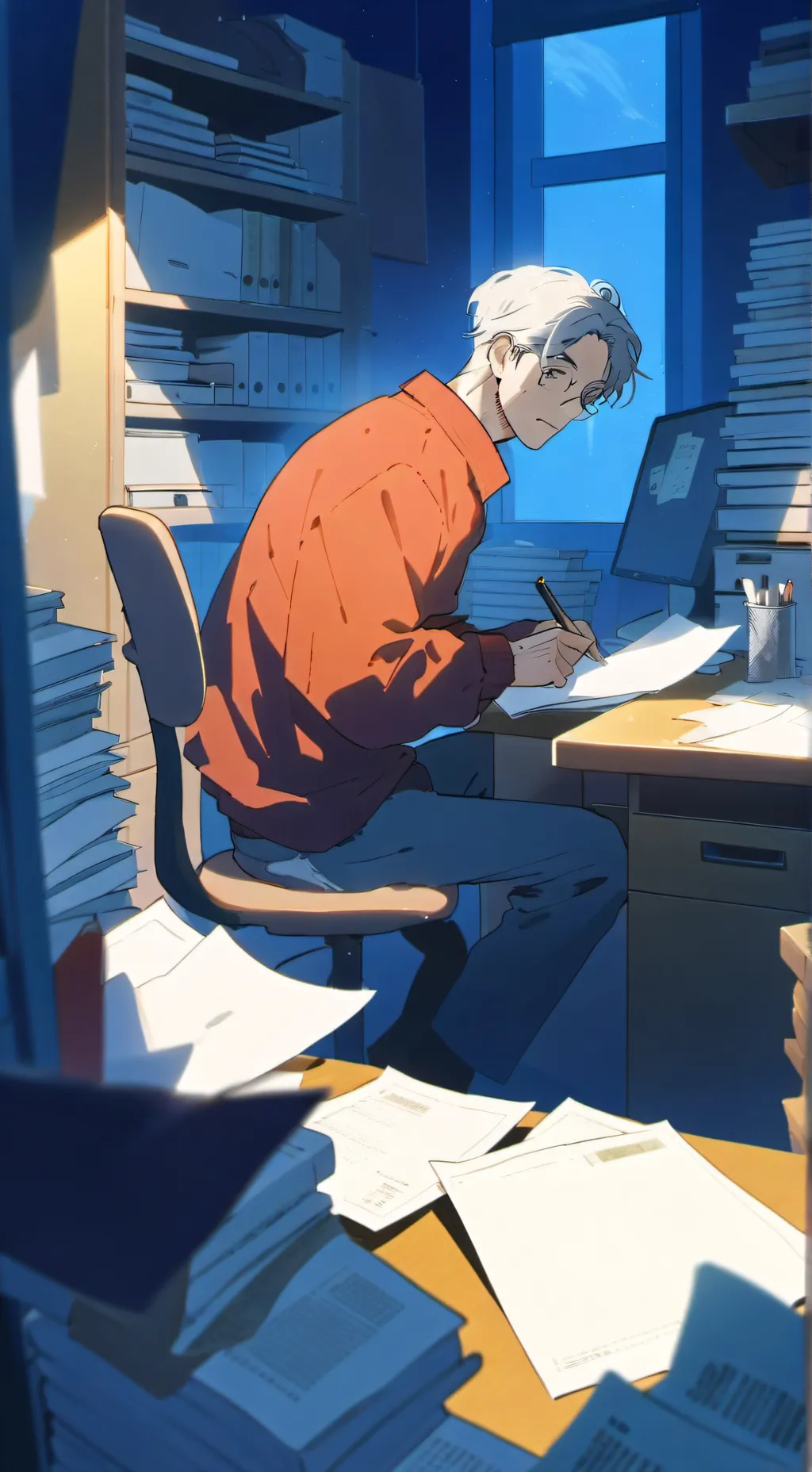 ai character: River Riche PDG background