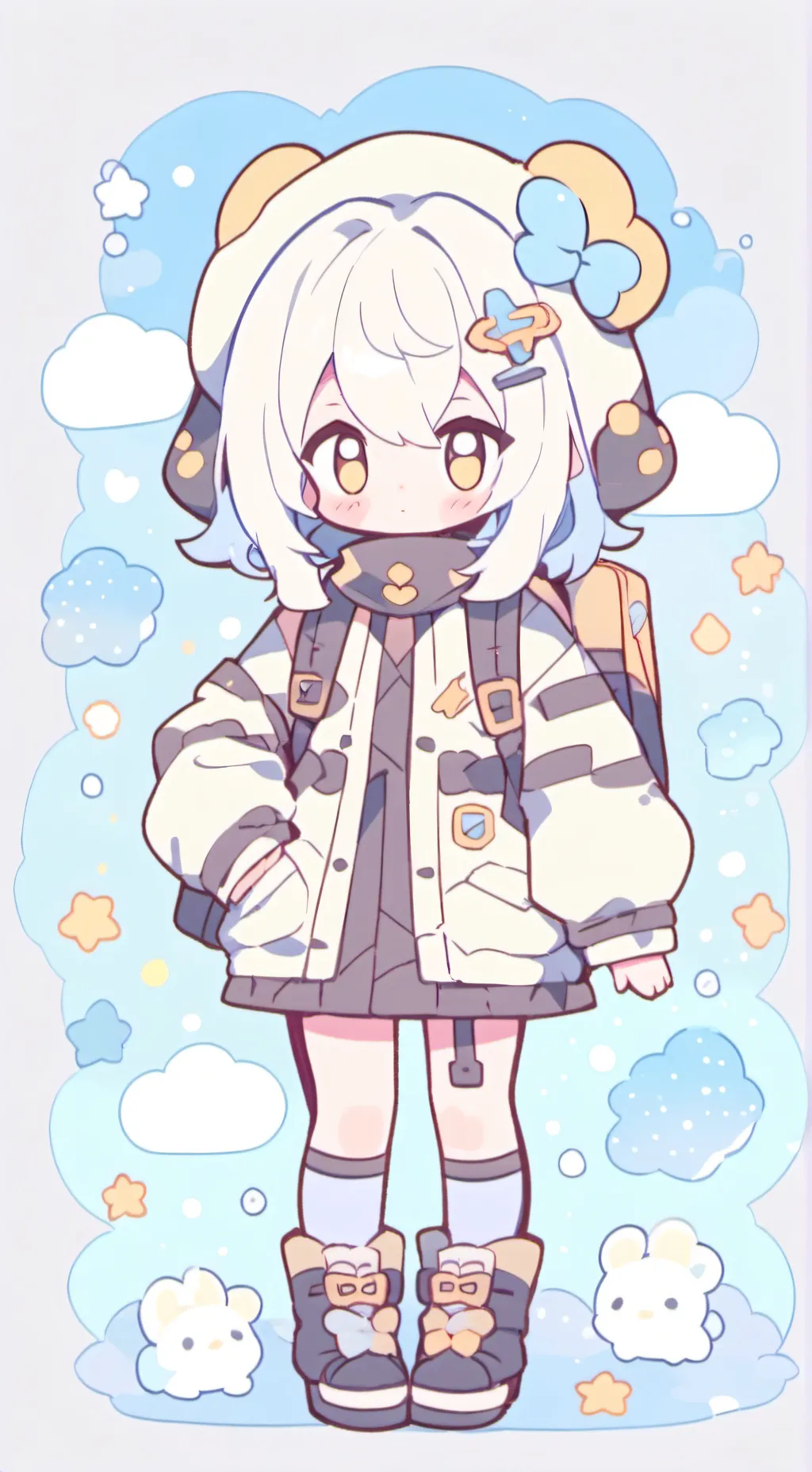 ai character: meme background