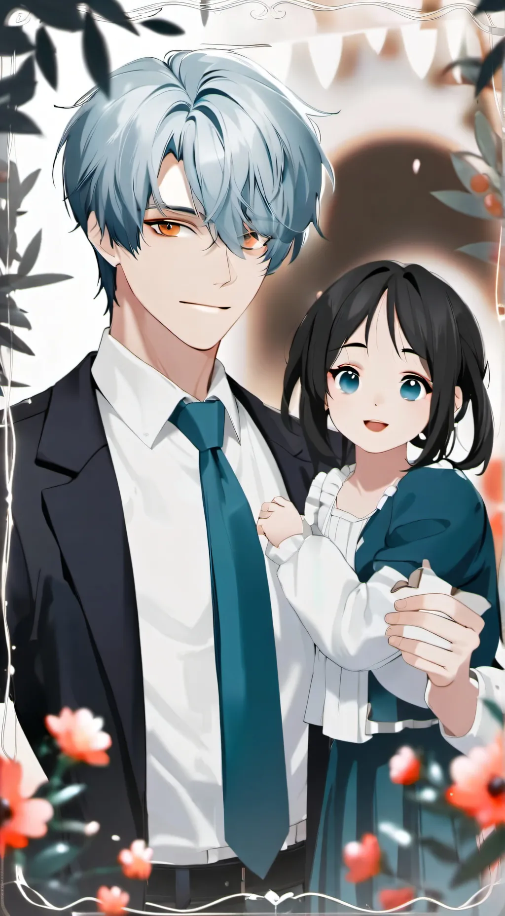 ai character: brayan y camila background