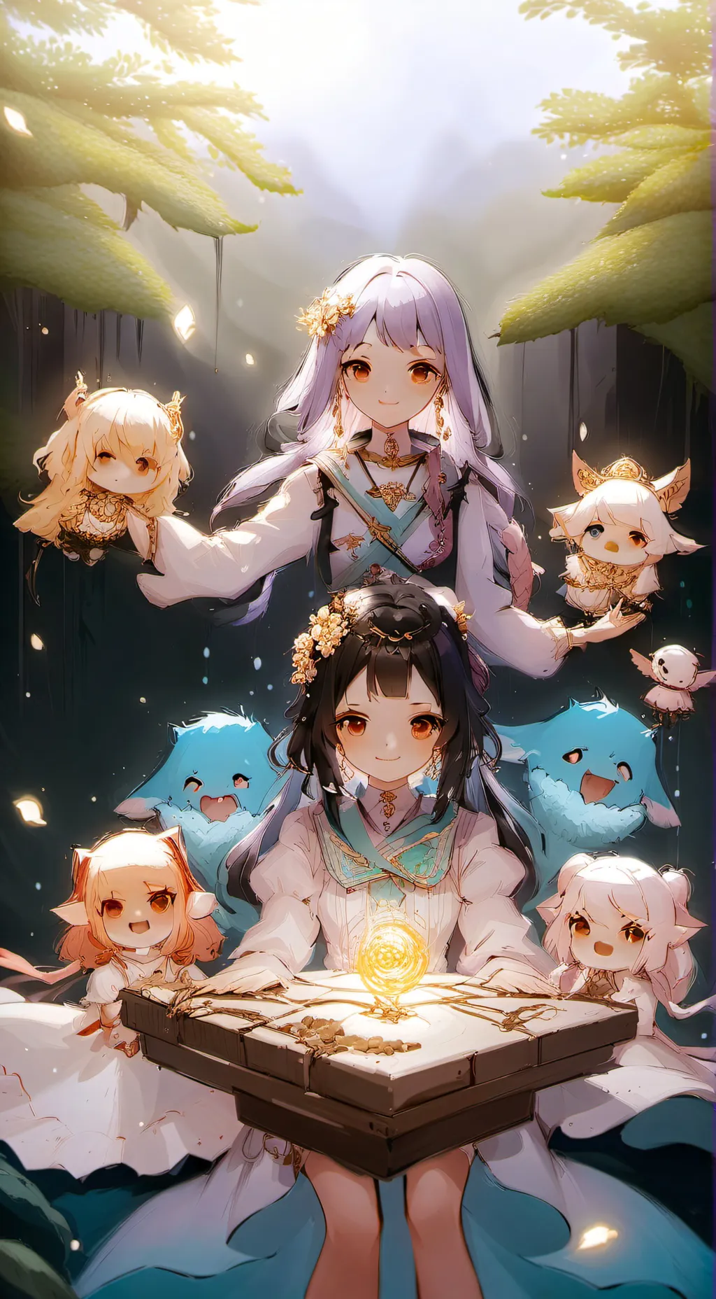 ai character: Magimajo pures background