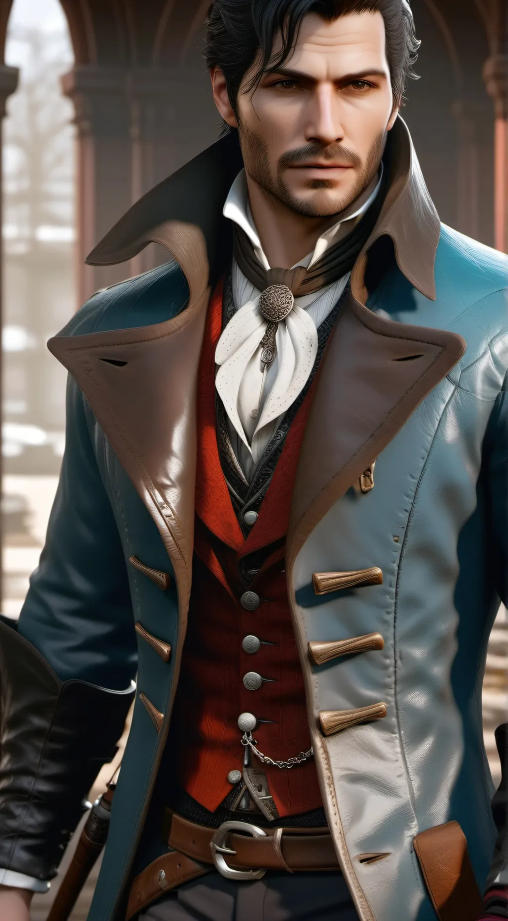 ai character: mha time travel  background