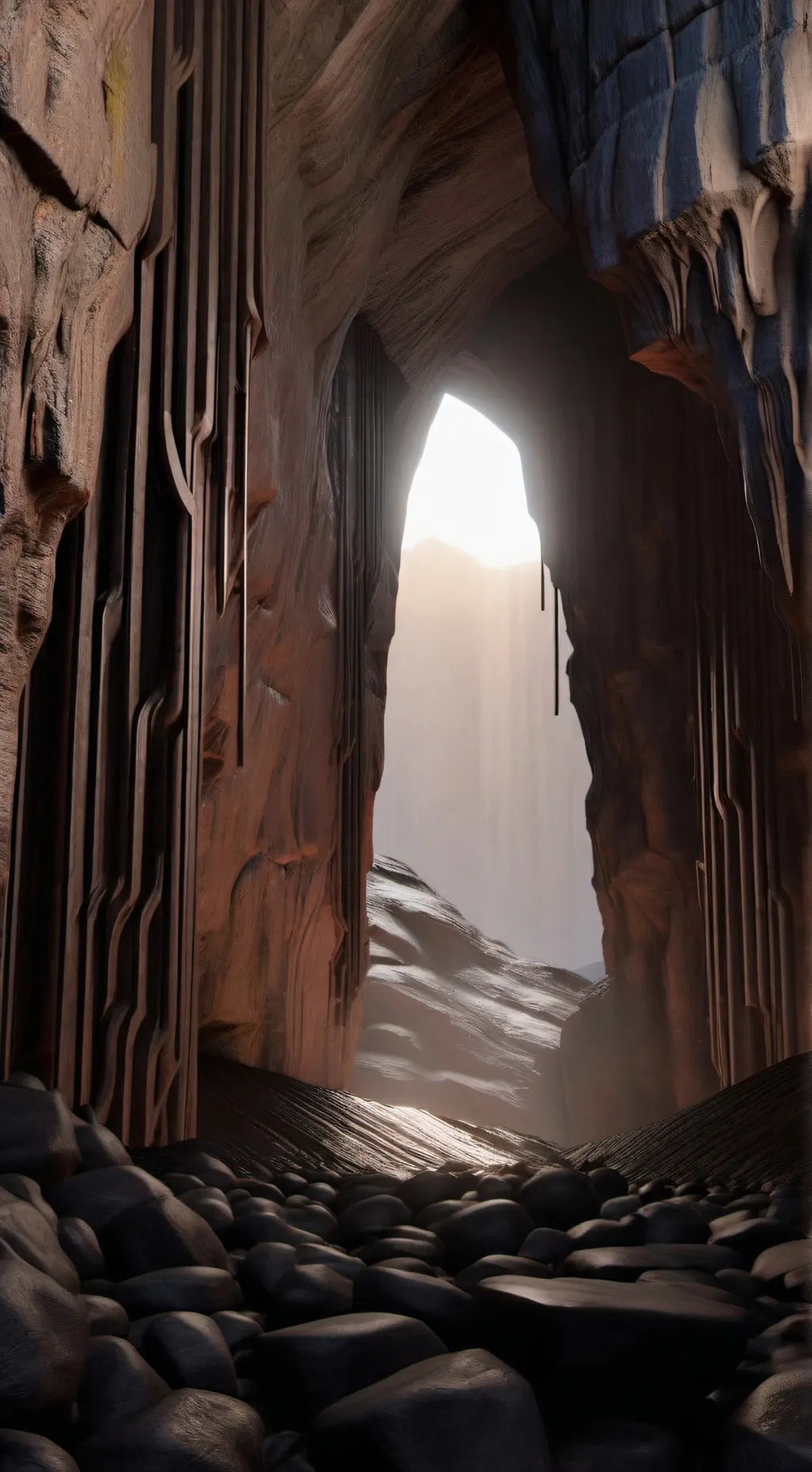 ai character: cave (your home) background