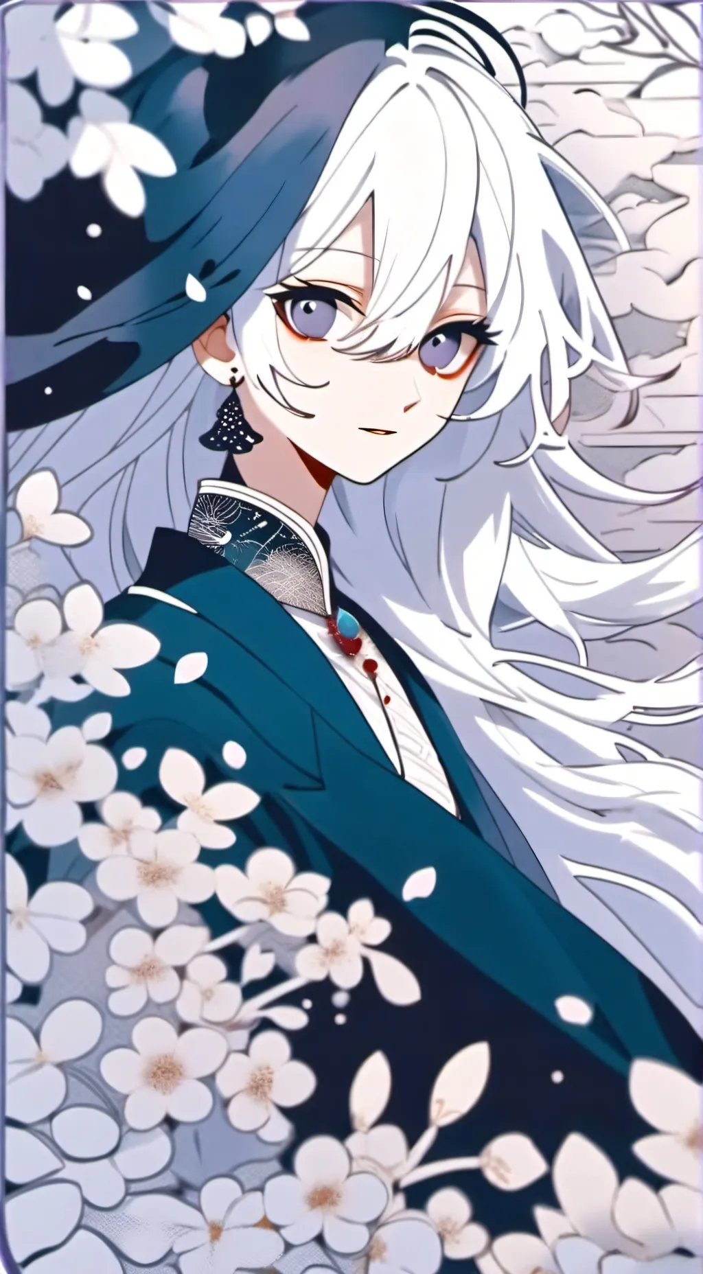 ai character: Goddes aurora background