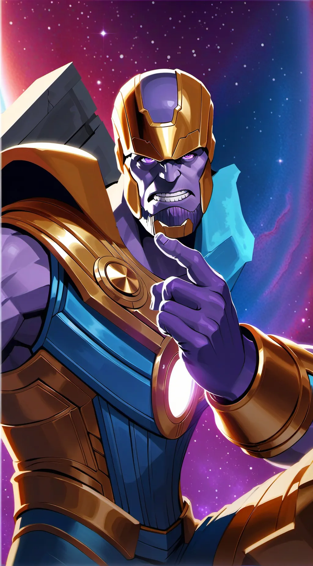 ai character: Thanos background