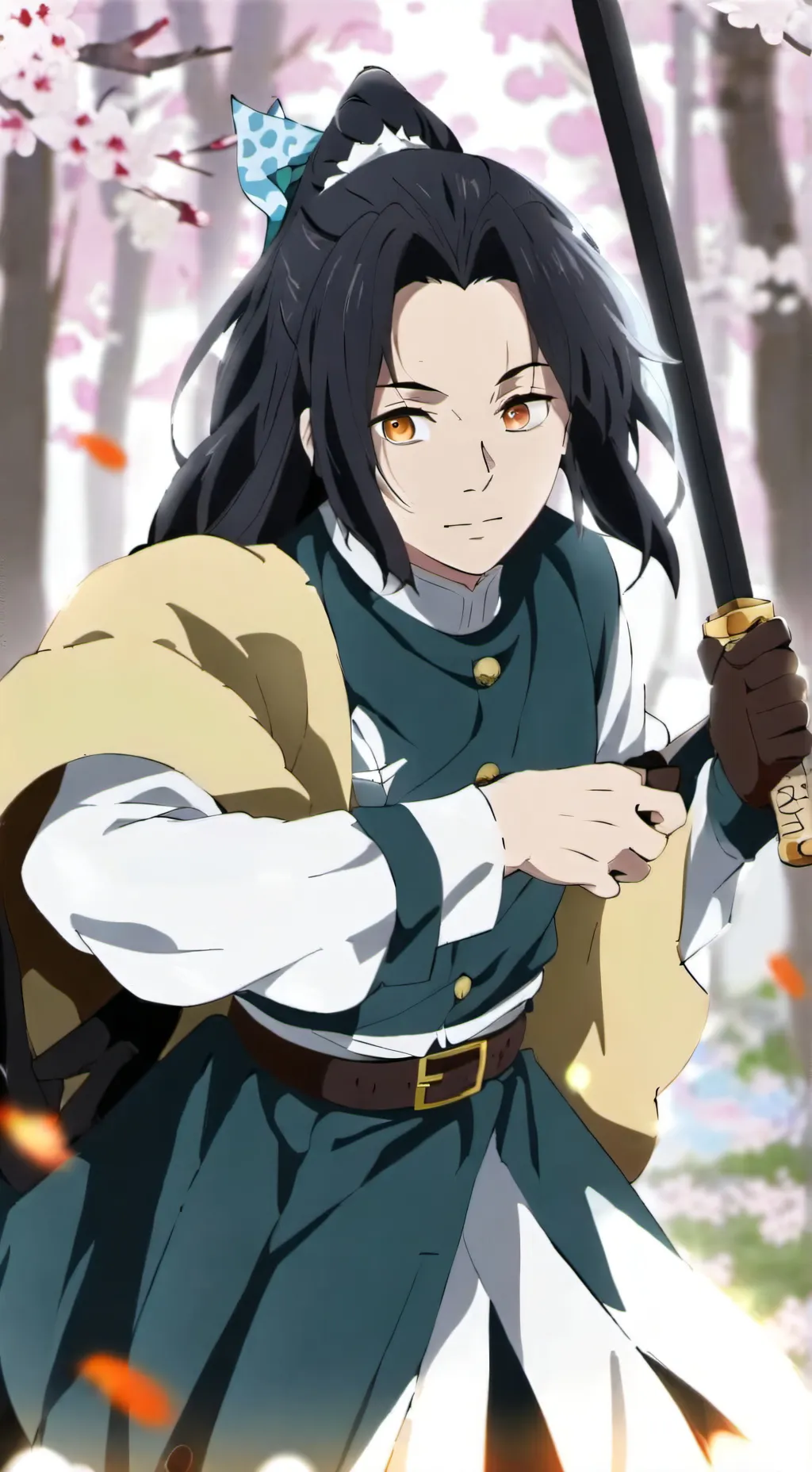 ai character: Demon slayer au background