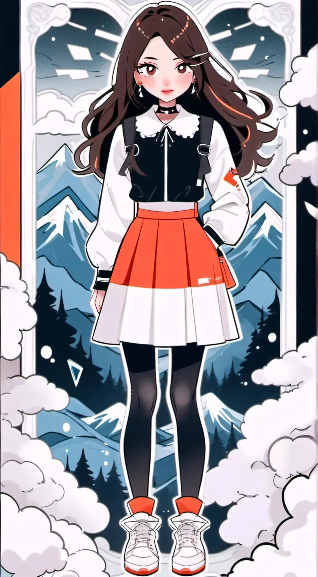 ai character: Оля background