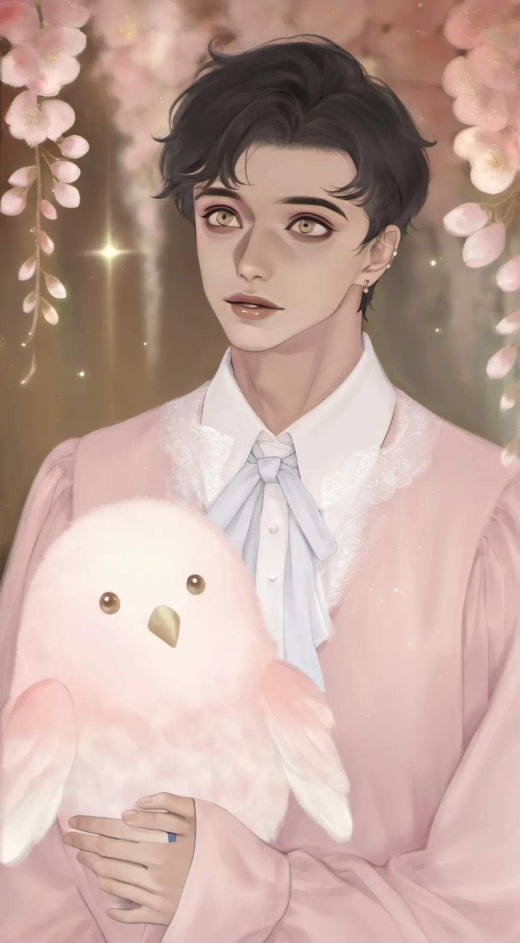 ai character: Golden Brown ✨️ background