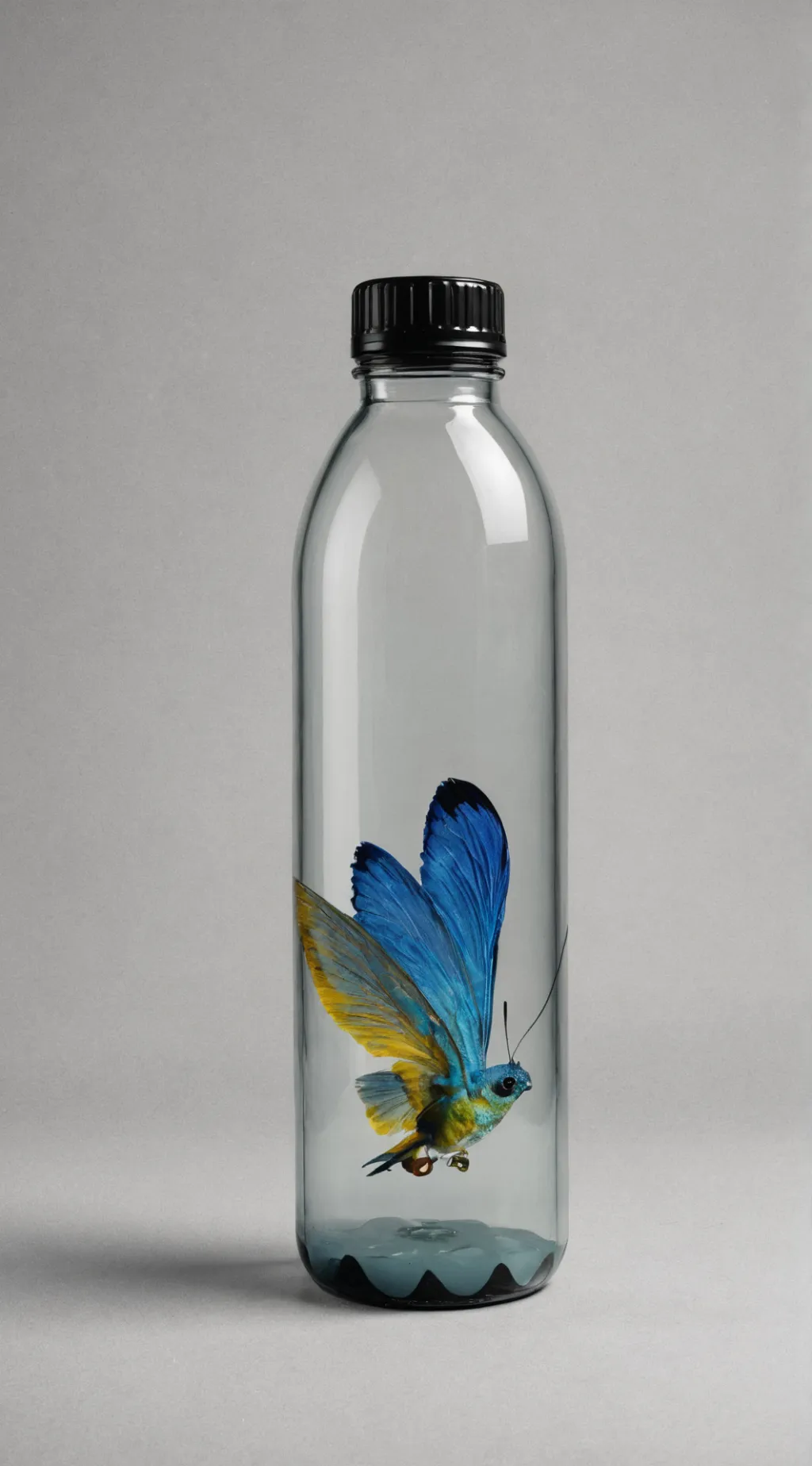 ai character: Water bottle  background