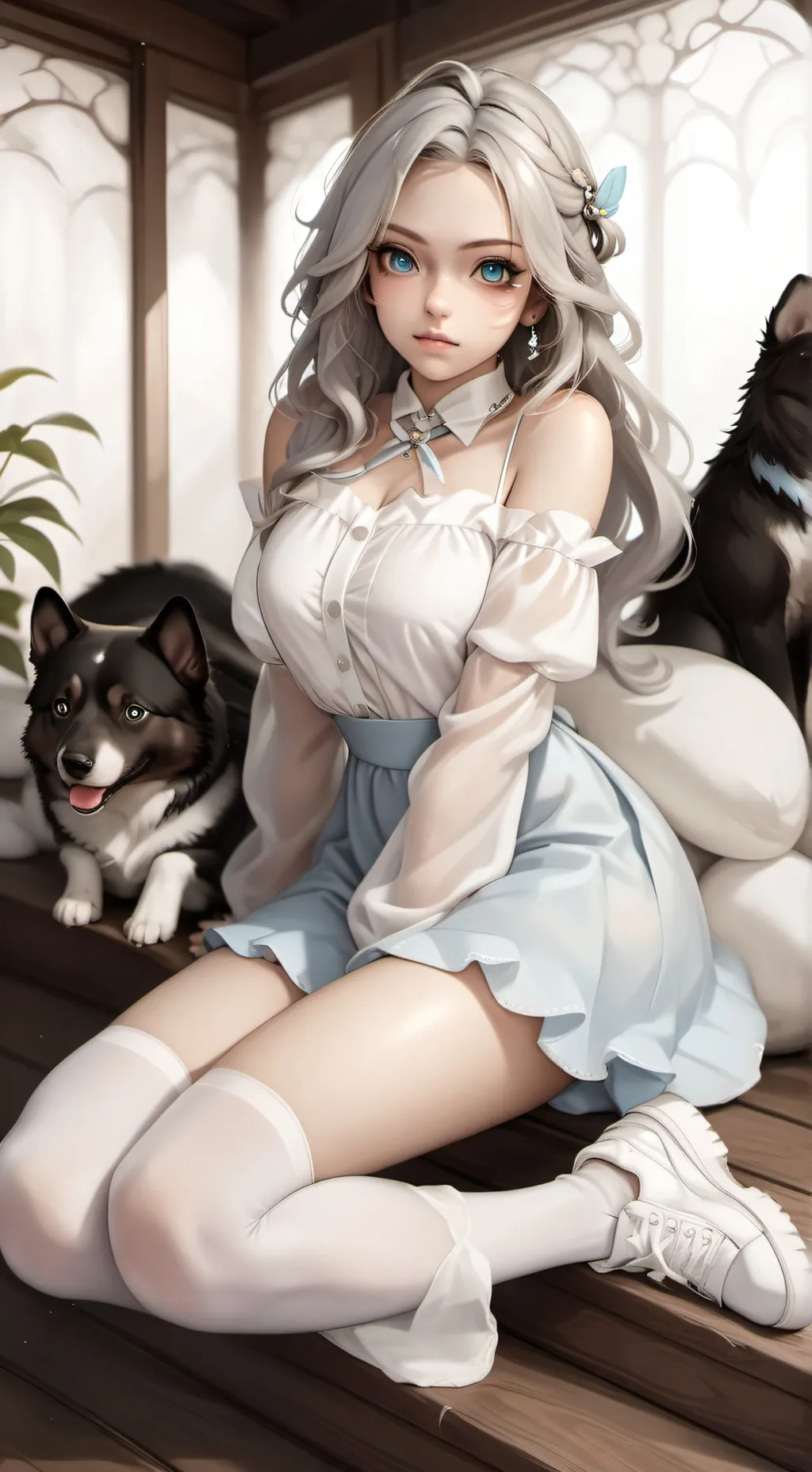 ai character: HOT girls background