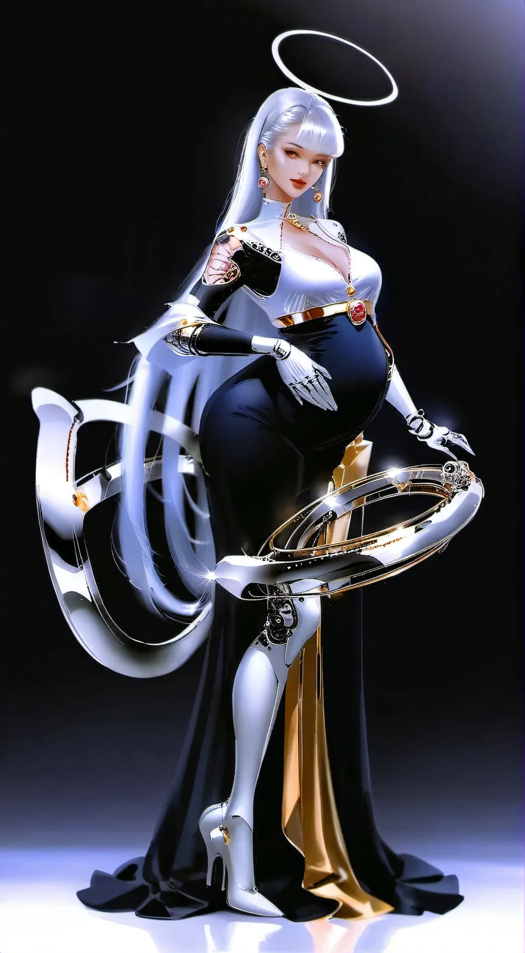 ai character: Aqua is pregnant background