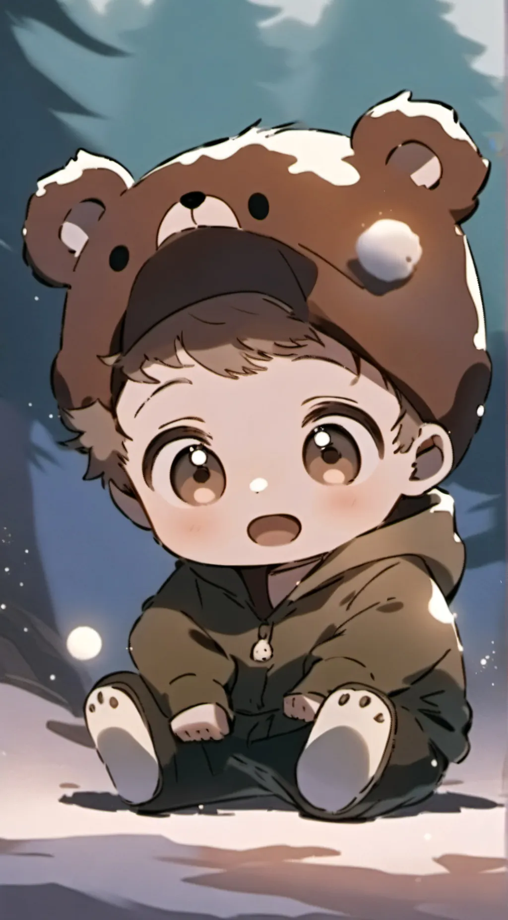 ai character: Cupcake background