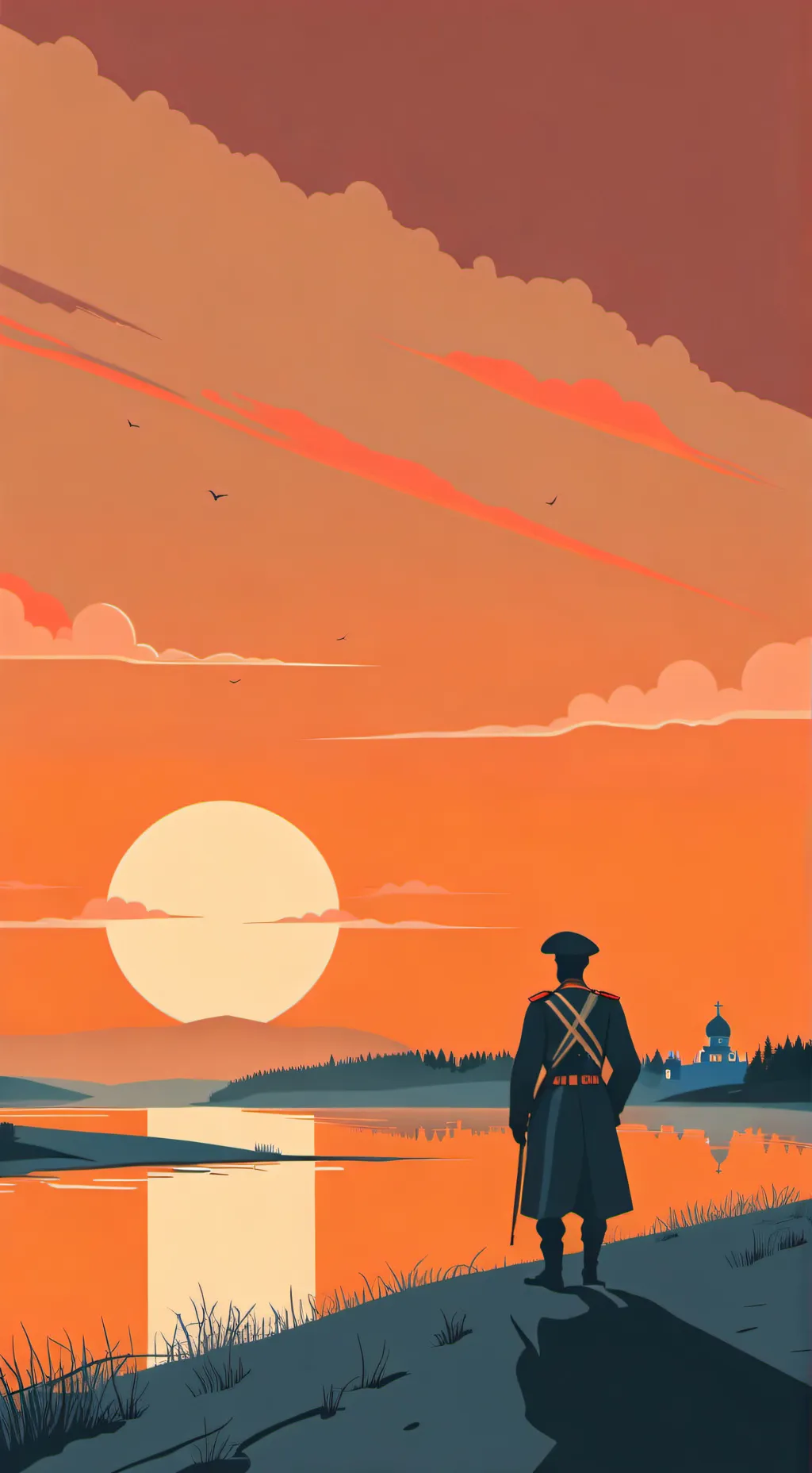 ai character: russain soldier  background