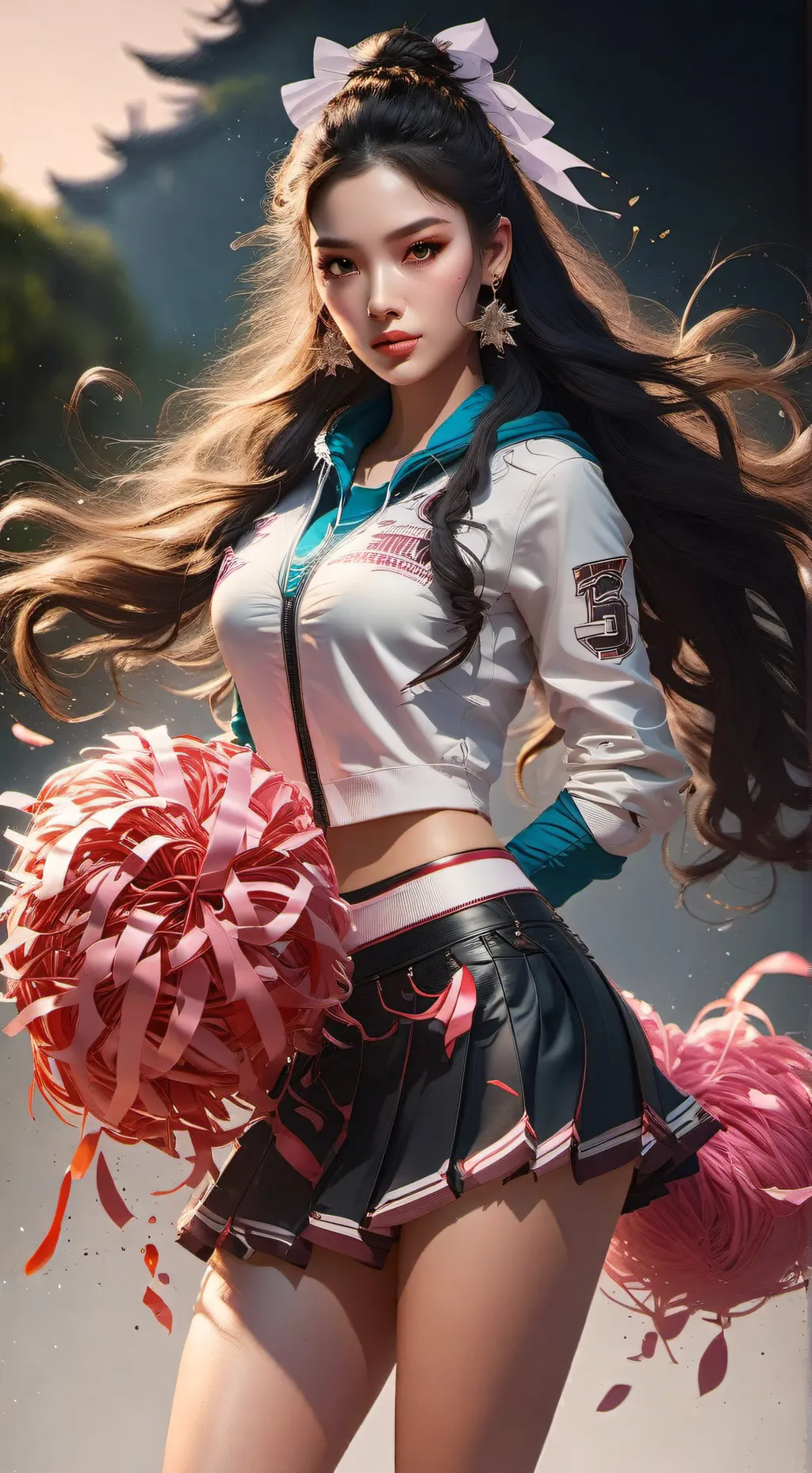 ai character: hot gurl background