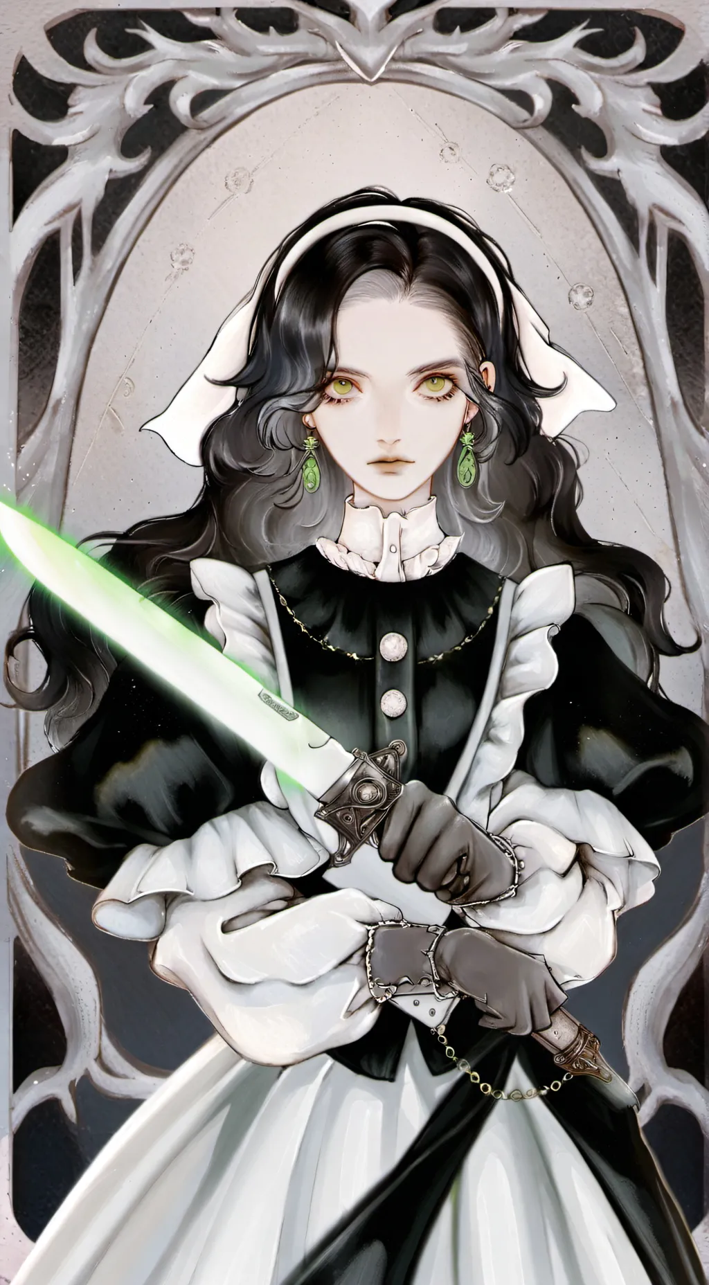 ai character: aphmau emerald  background