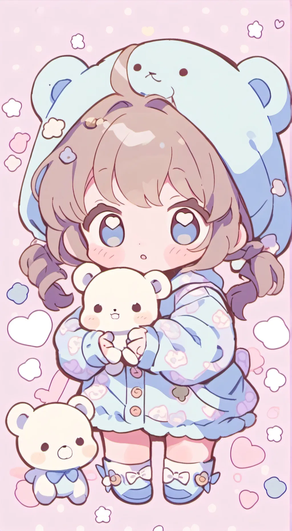 ai character: baby problem background