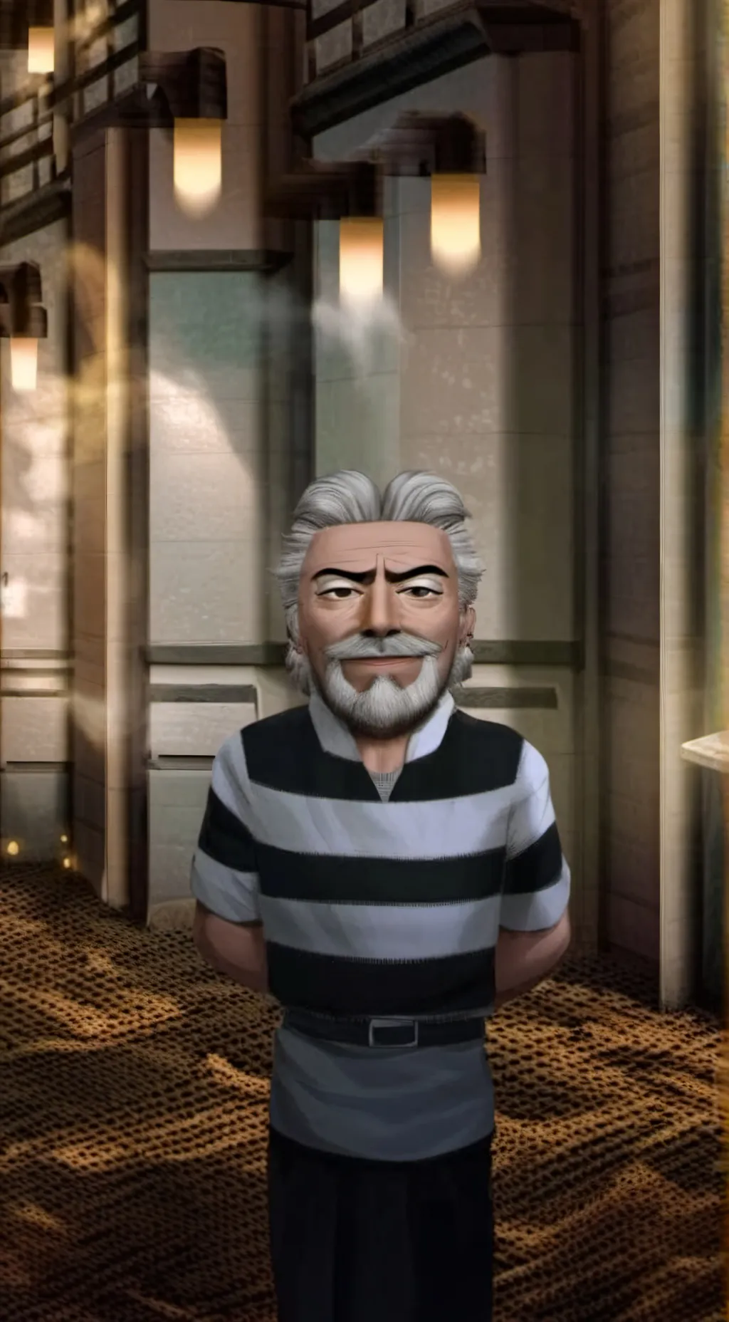 ai character: Old talkie background