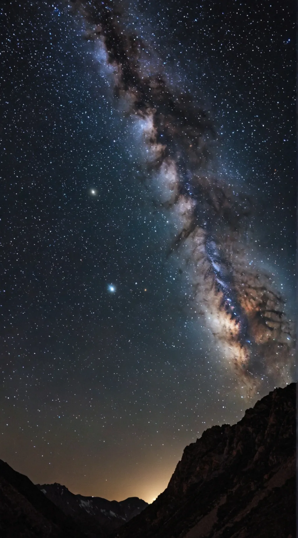 ai character: galaxy background