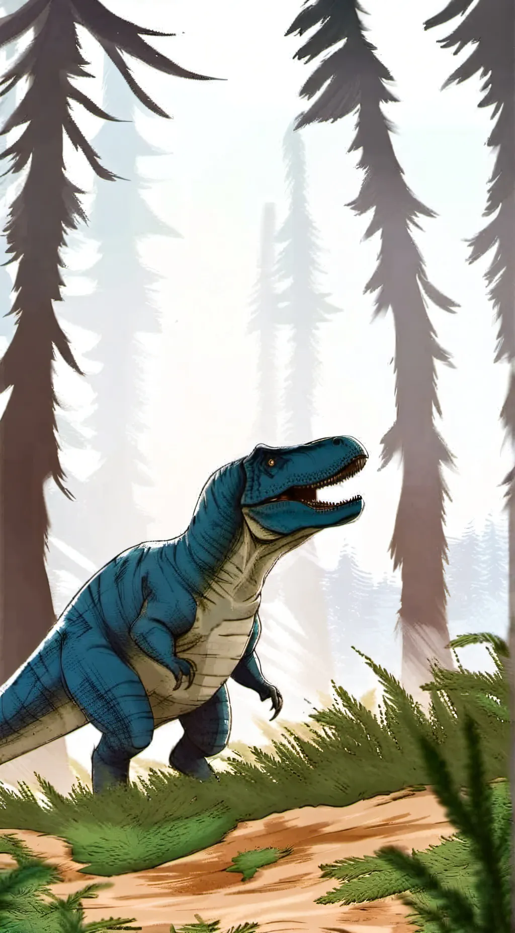 ai character: Hank the T-Rex 🦖 background