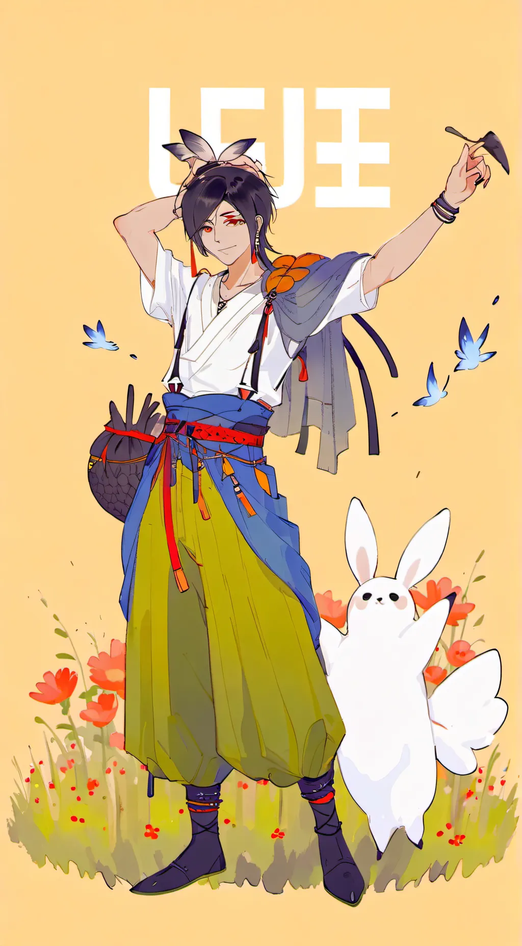 ai character: AKAZAXDOMA!!!! background