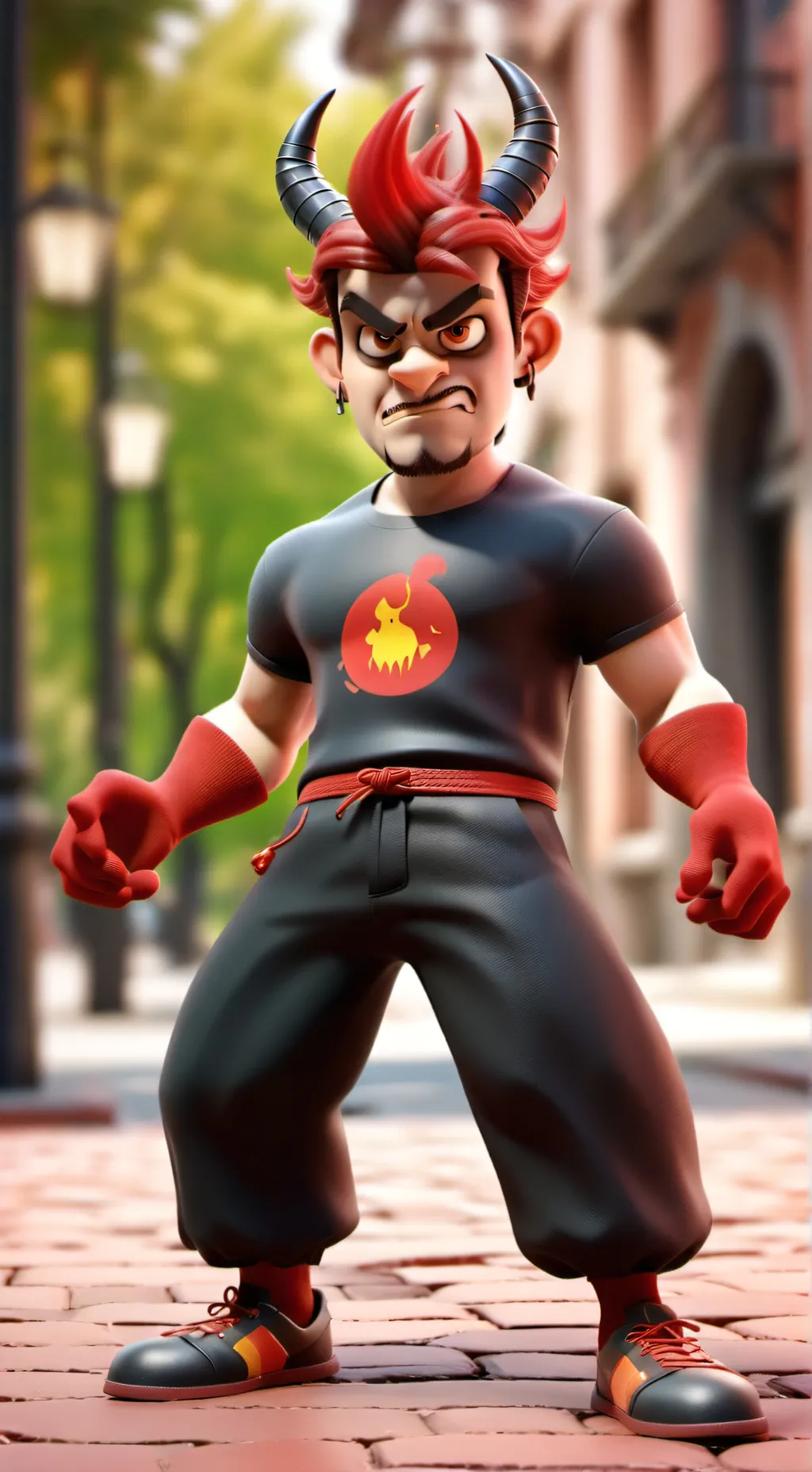 ai character: SPRUNKI HATE RADDY background