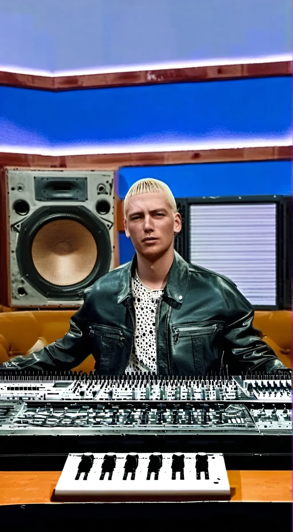 ai character: Eminem/slim shady  background
