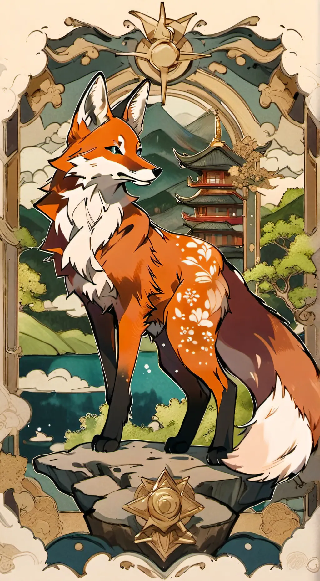 ai character: Idk another tails background