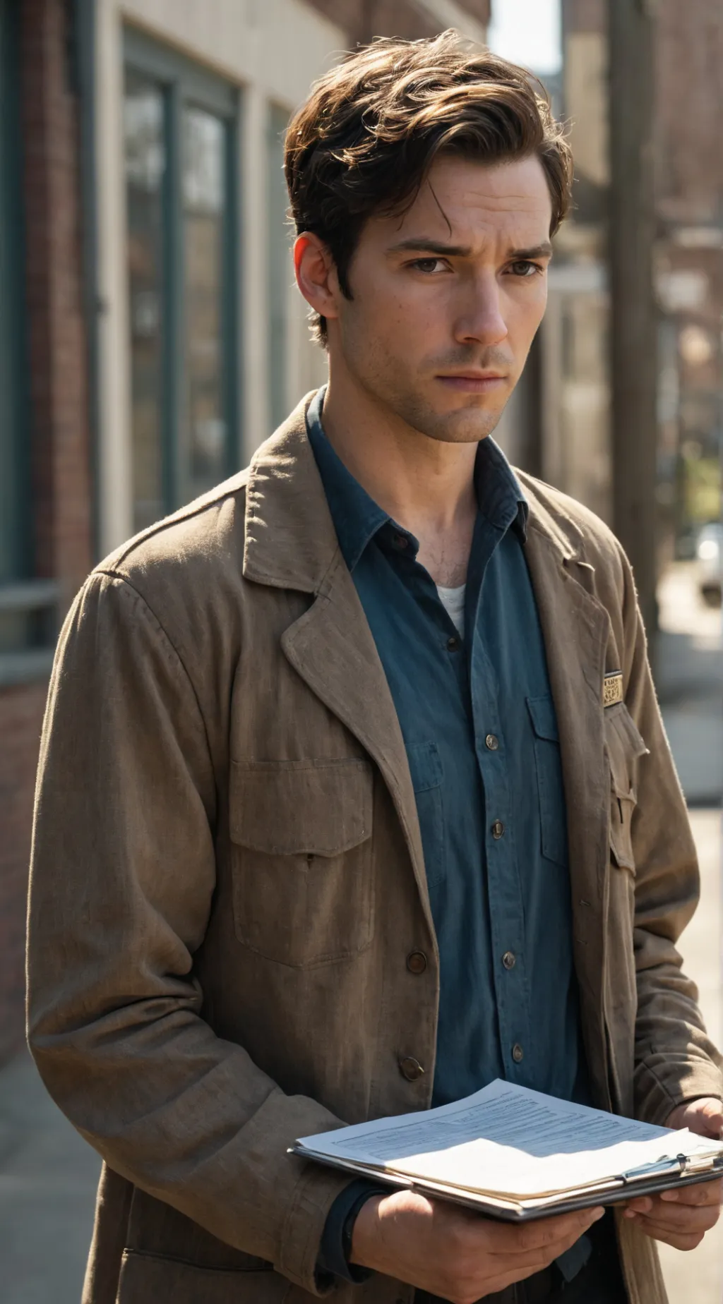 ai character: The Detective's Gambit background