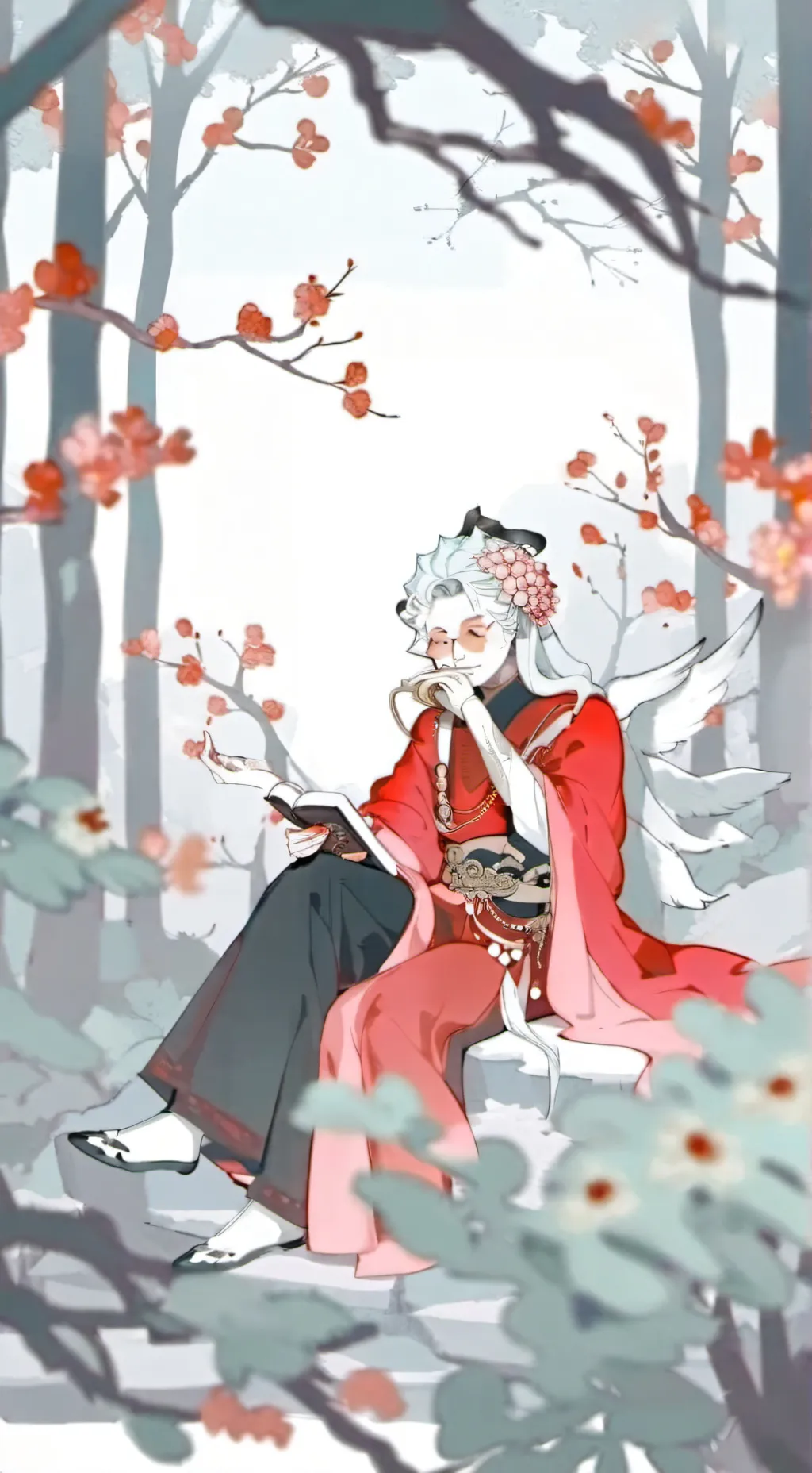 ai character: Флор  background