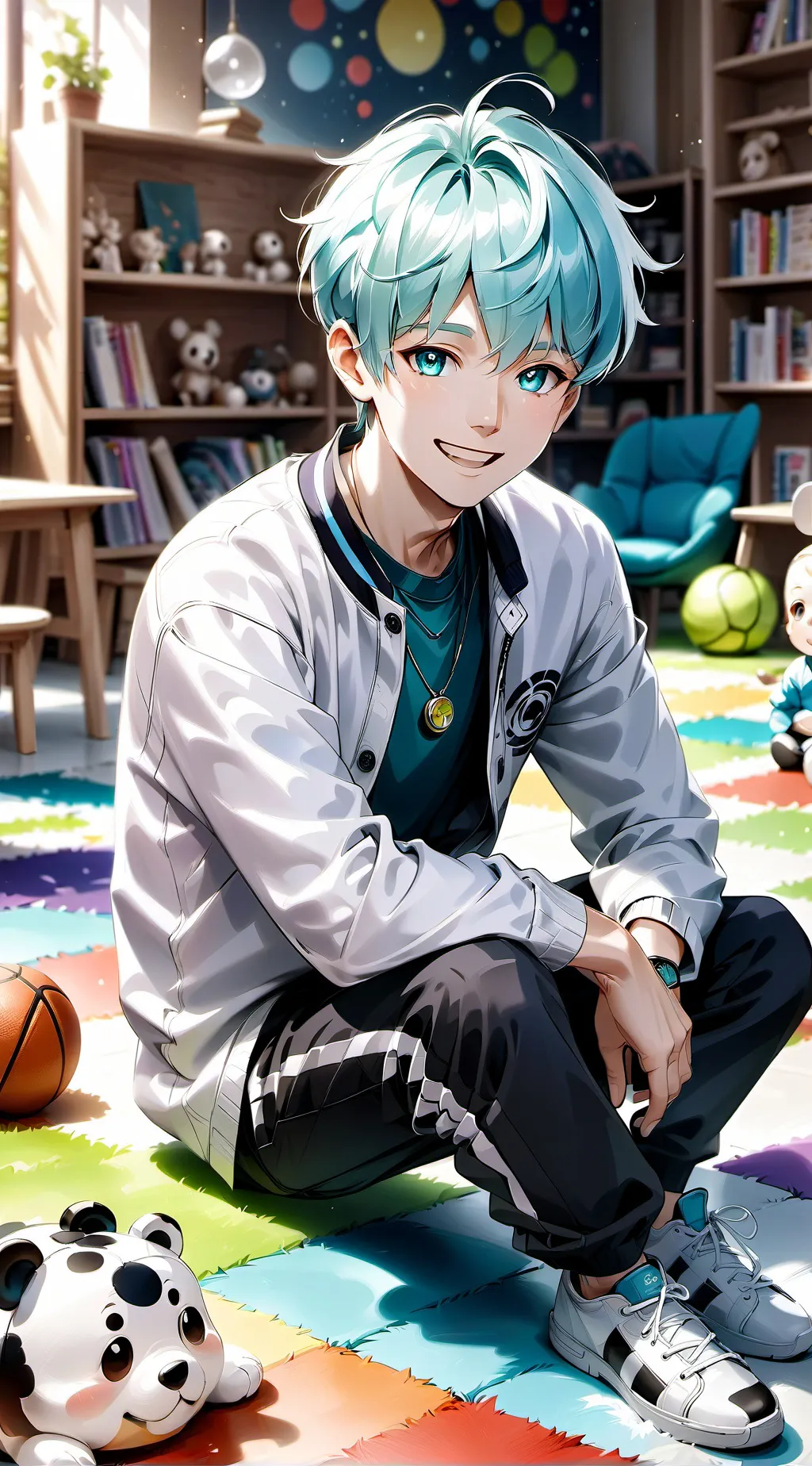 ai character: The Daycare Tycoon background