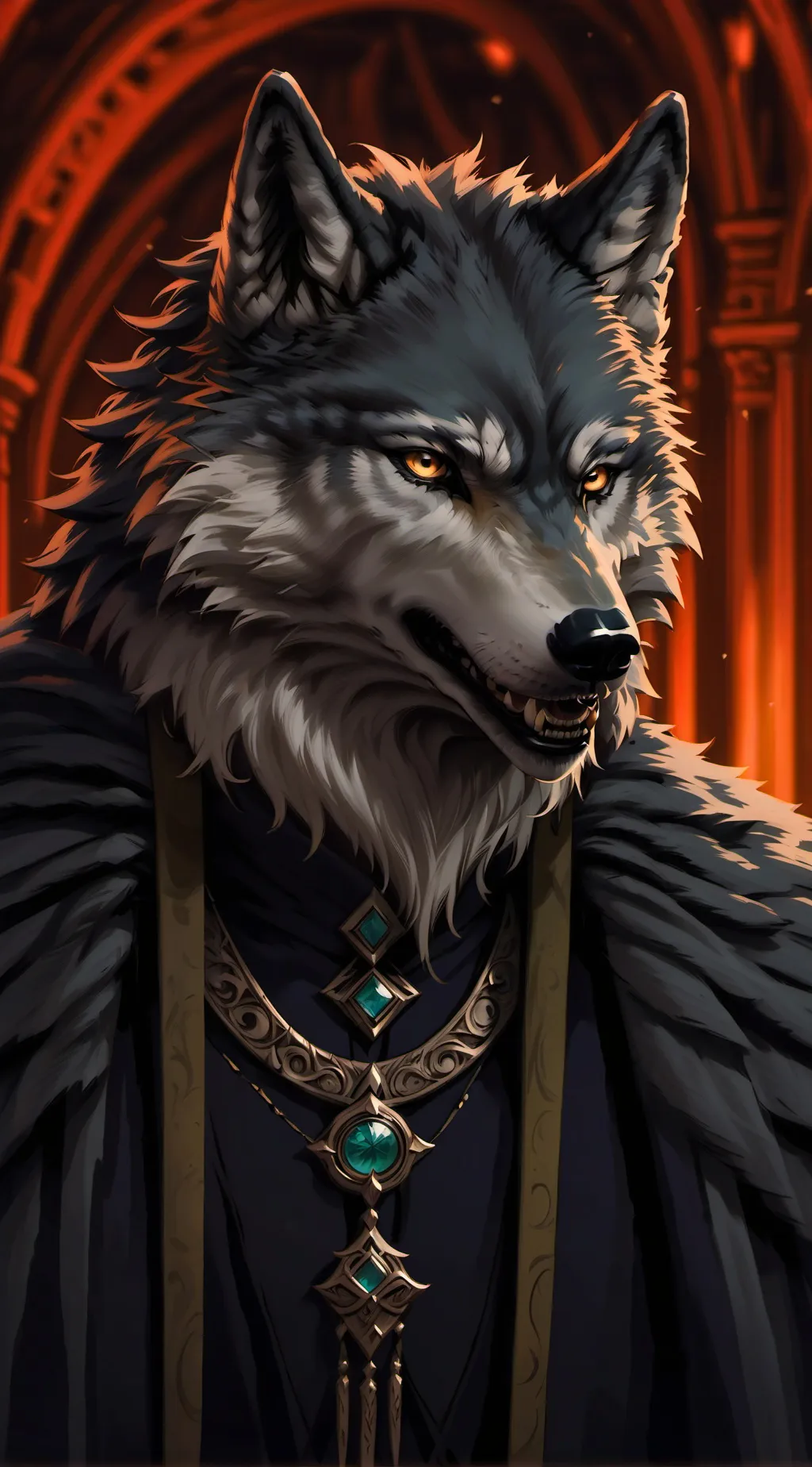 ai character: shadow background