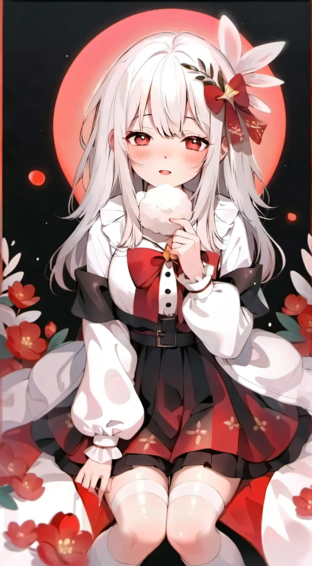 ai character: ダMónicaノッ background