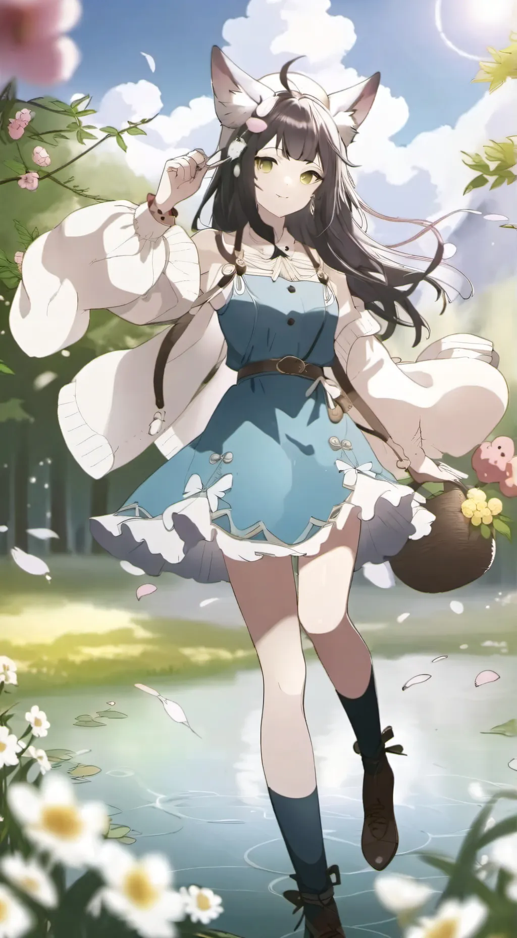 ai character: Katy background