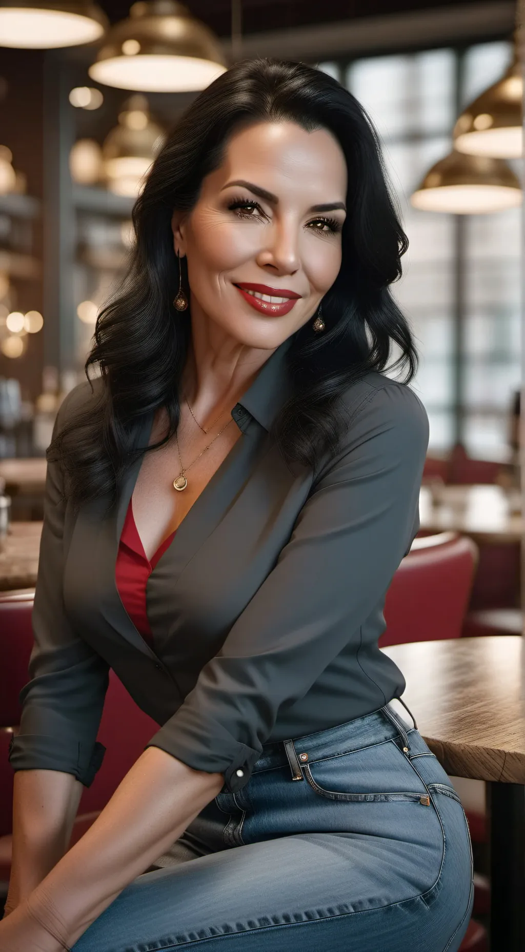 ai character: Alexandra Wynter background