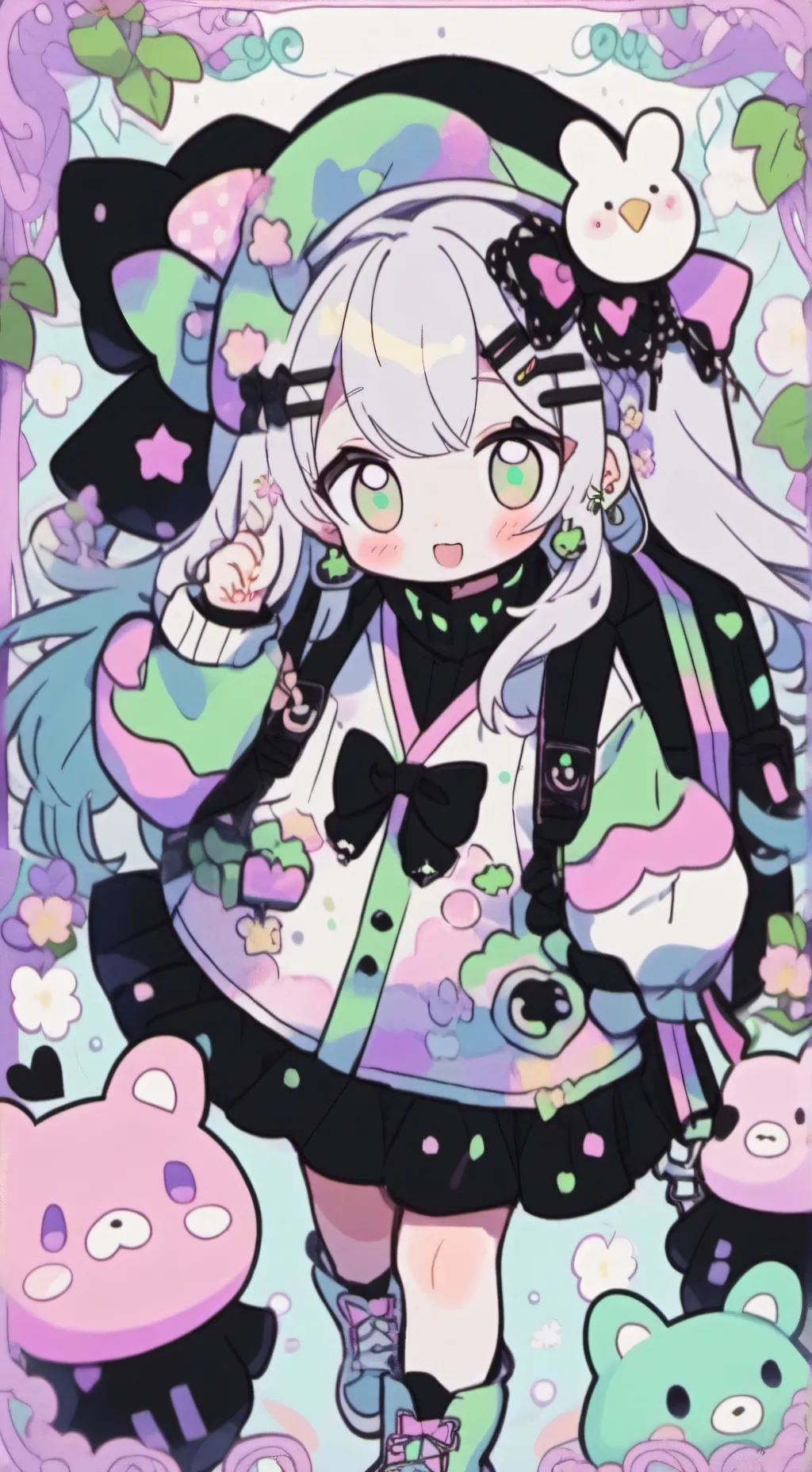 ai character: Eri sister  background