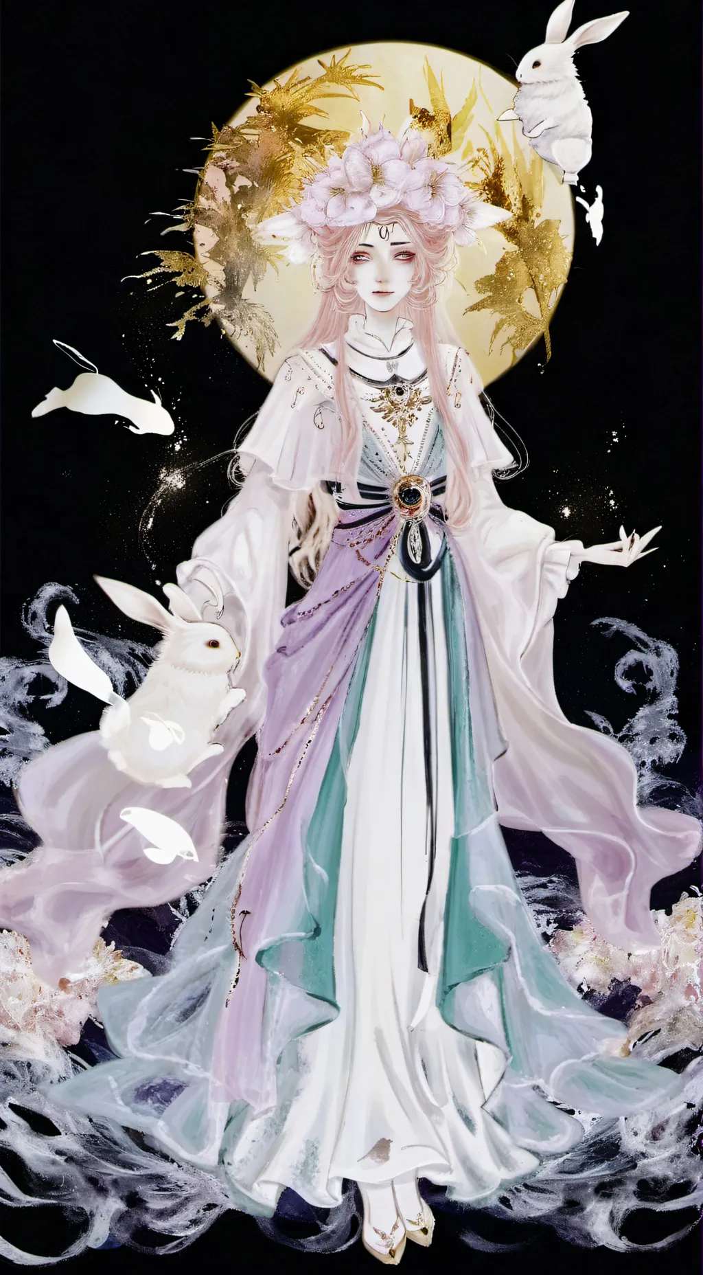 ai character: Anja Tiffany  background