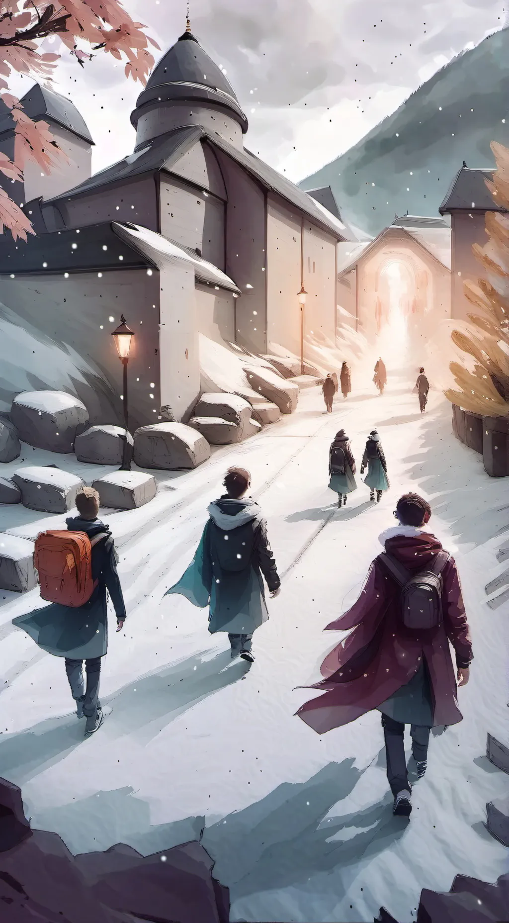 ai character: Magic Academy background