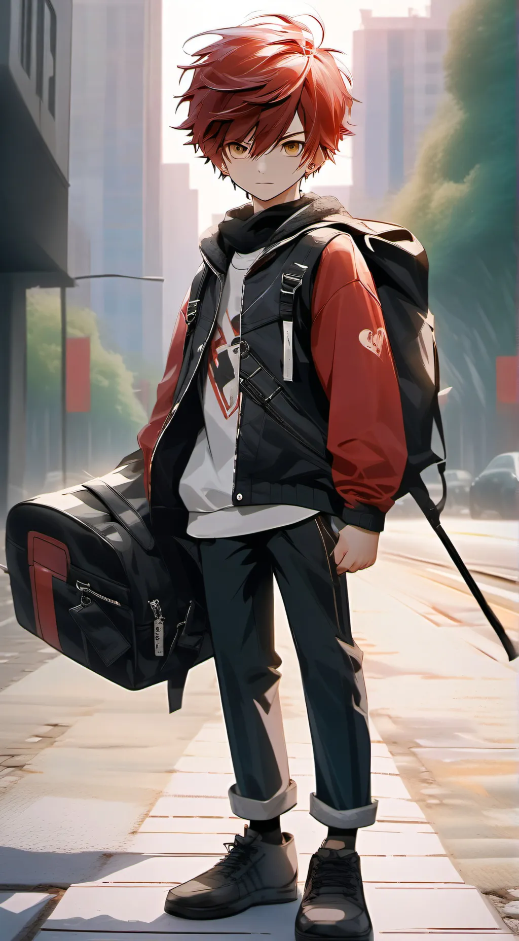 ai character: DEMON king  background