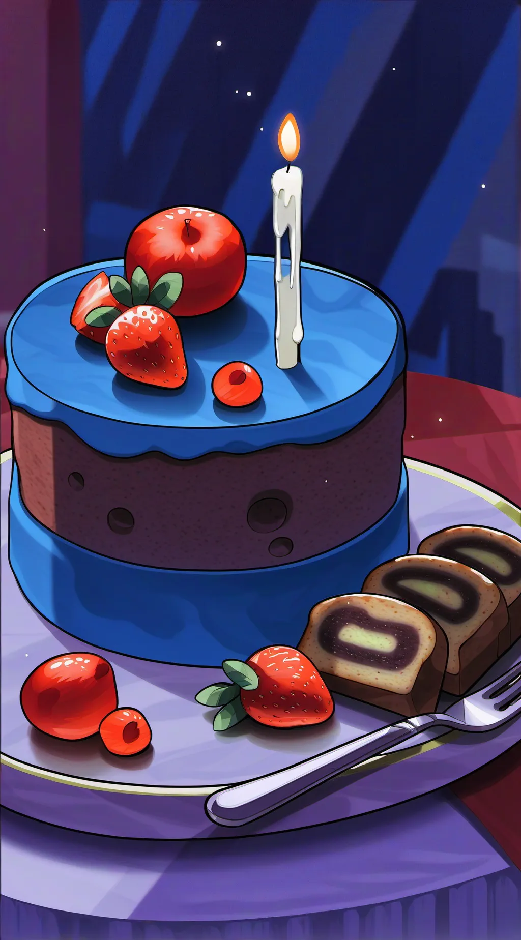 ai character: Oh, Cosmo....  background