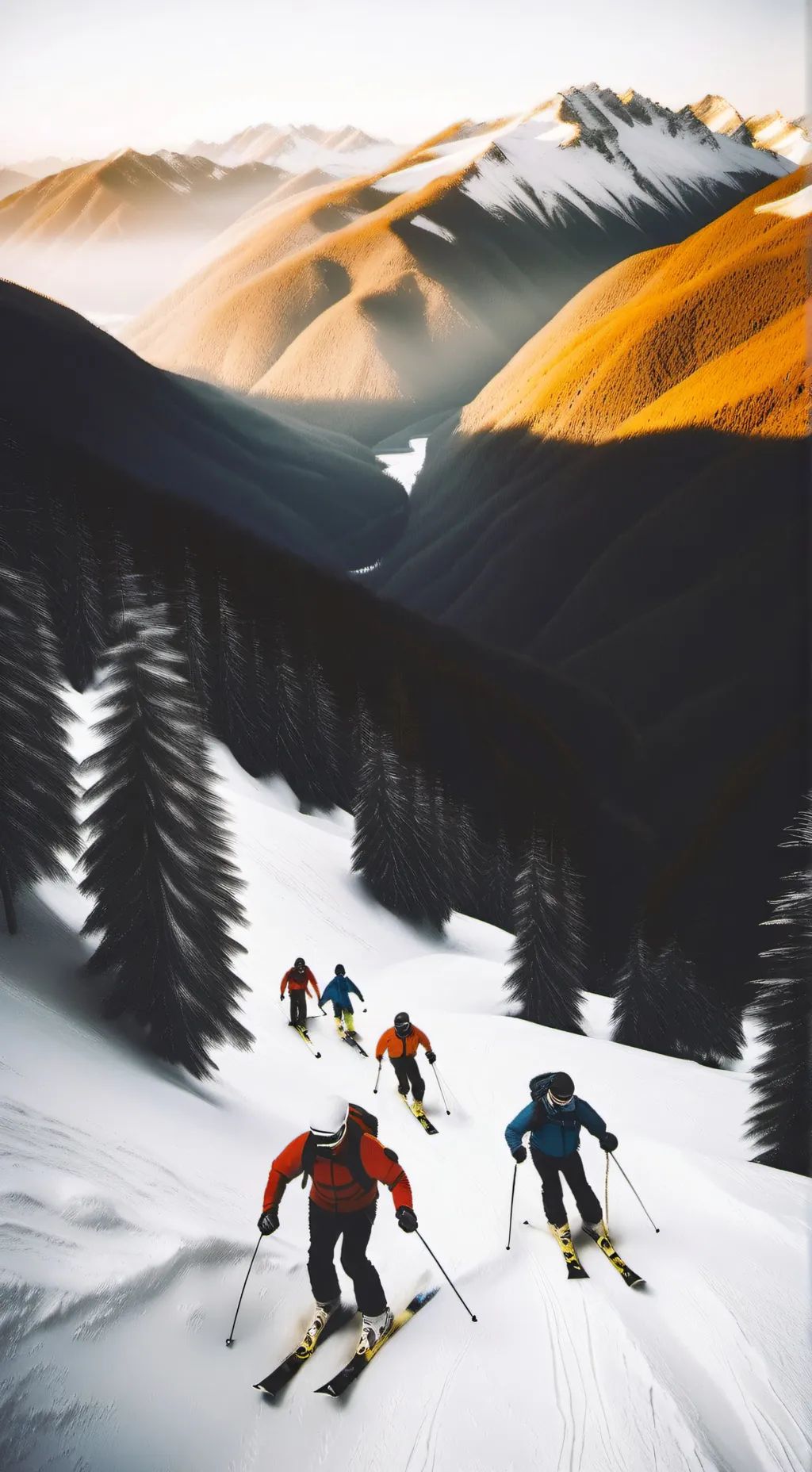 ai character: COD(skiing) background