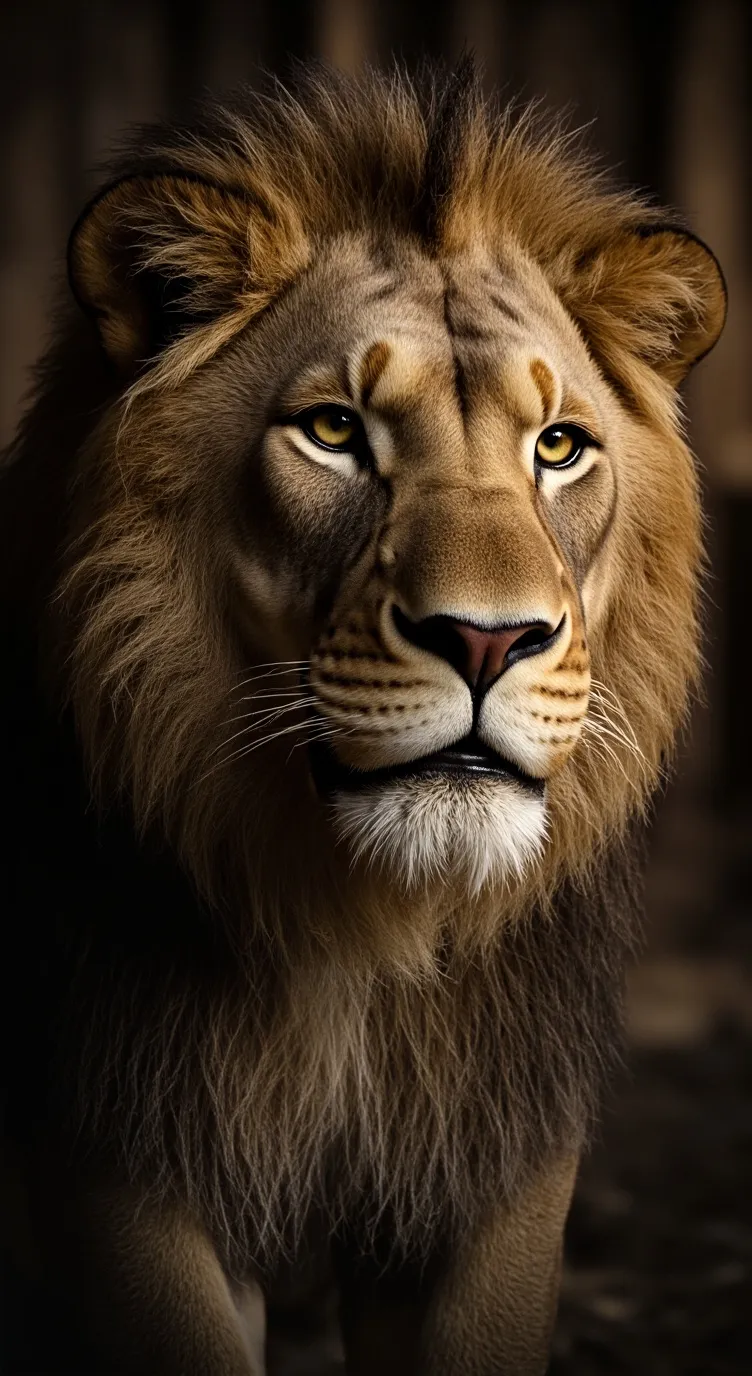 ai character: lion background